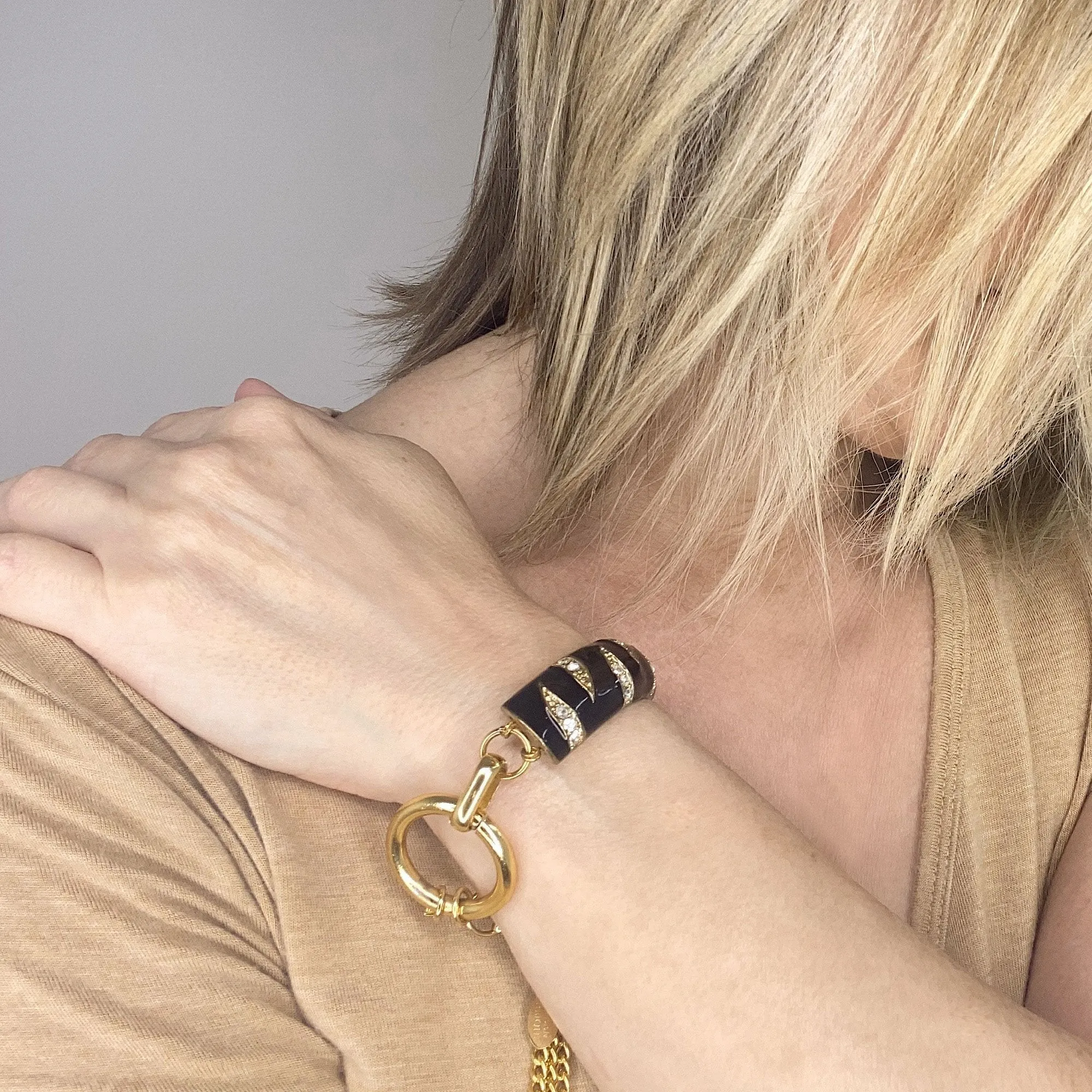 JIMMI vintage black and gold bracelet