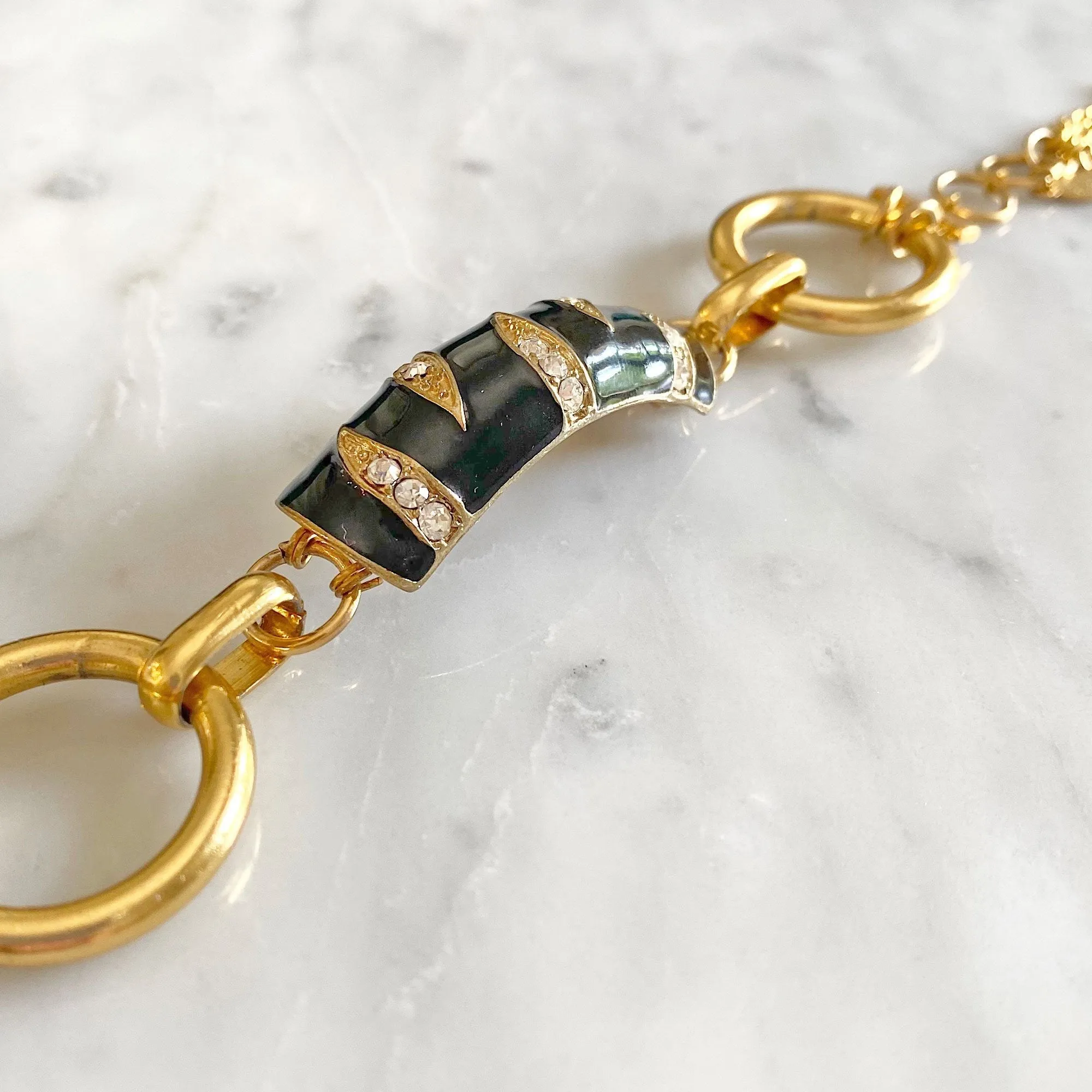 JIMMI vintage black and gold bracelet