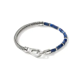 John Hardy Heishi Chain Bracelet with Blue Lapis