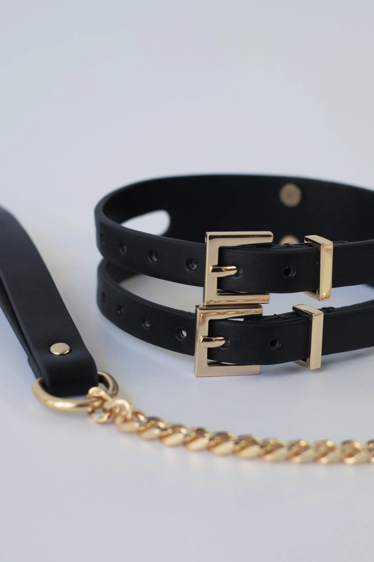 Kink Emelia Leash Choker Black