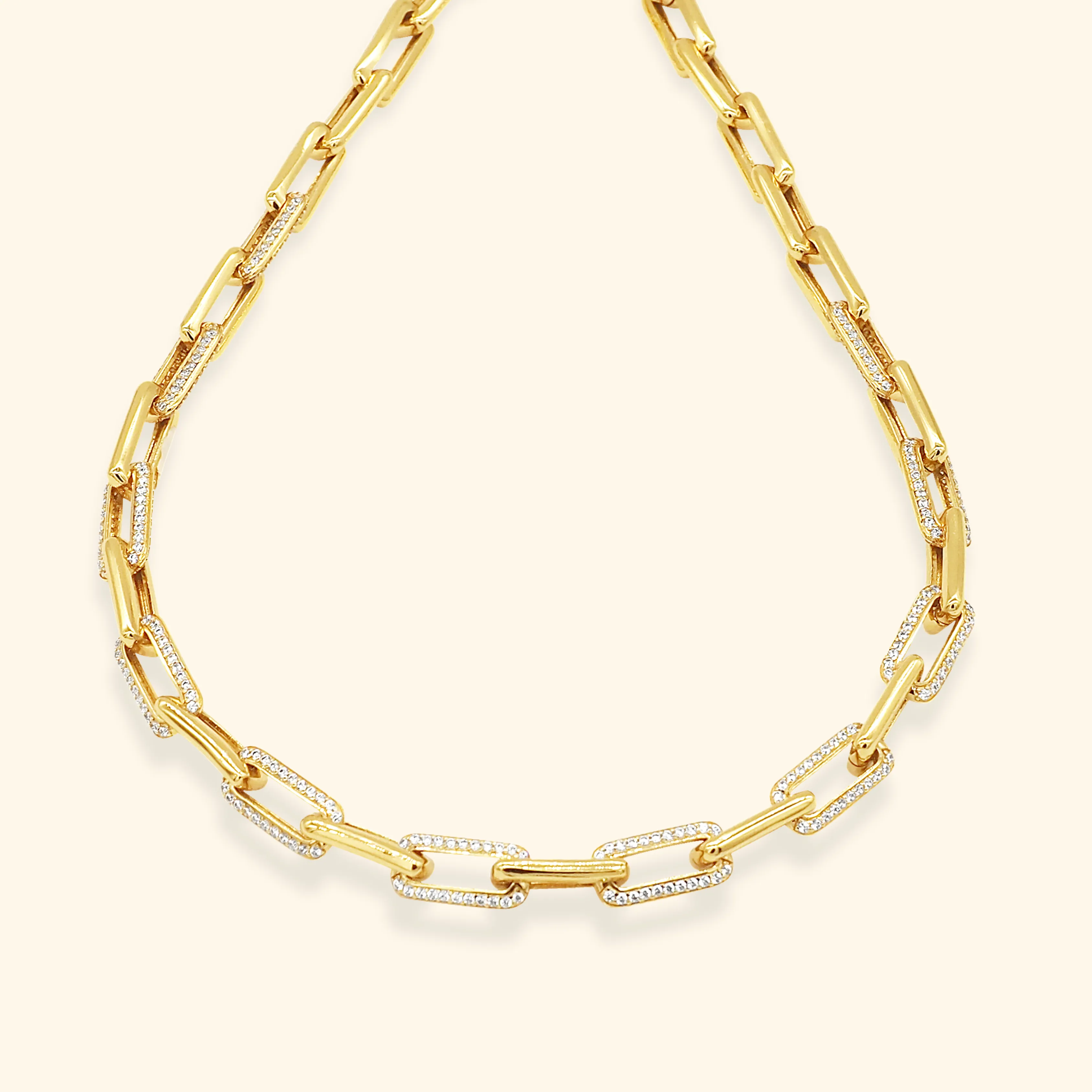 Kourtney Crystal Chain Choker