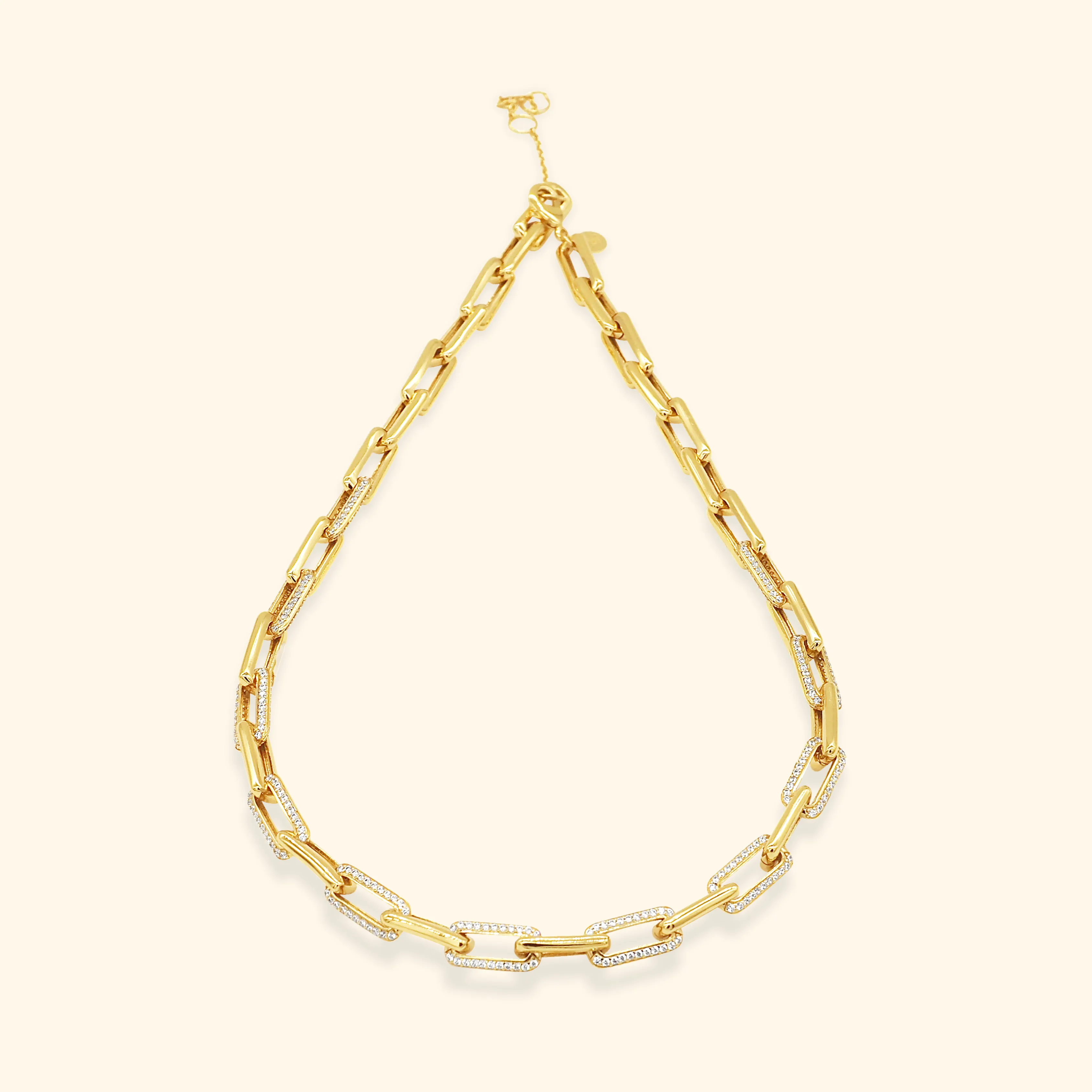 Kourtney Crystal Chain Choker