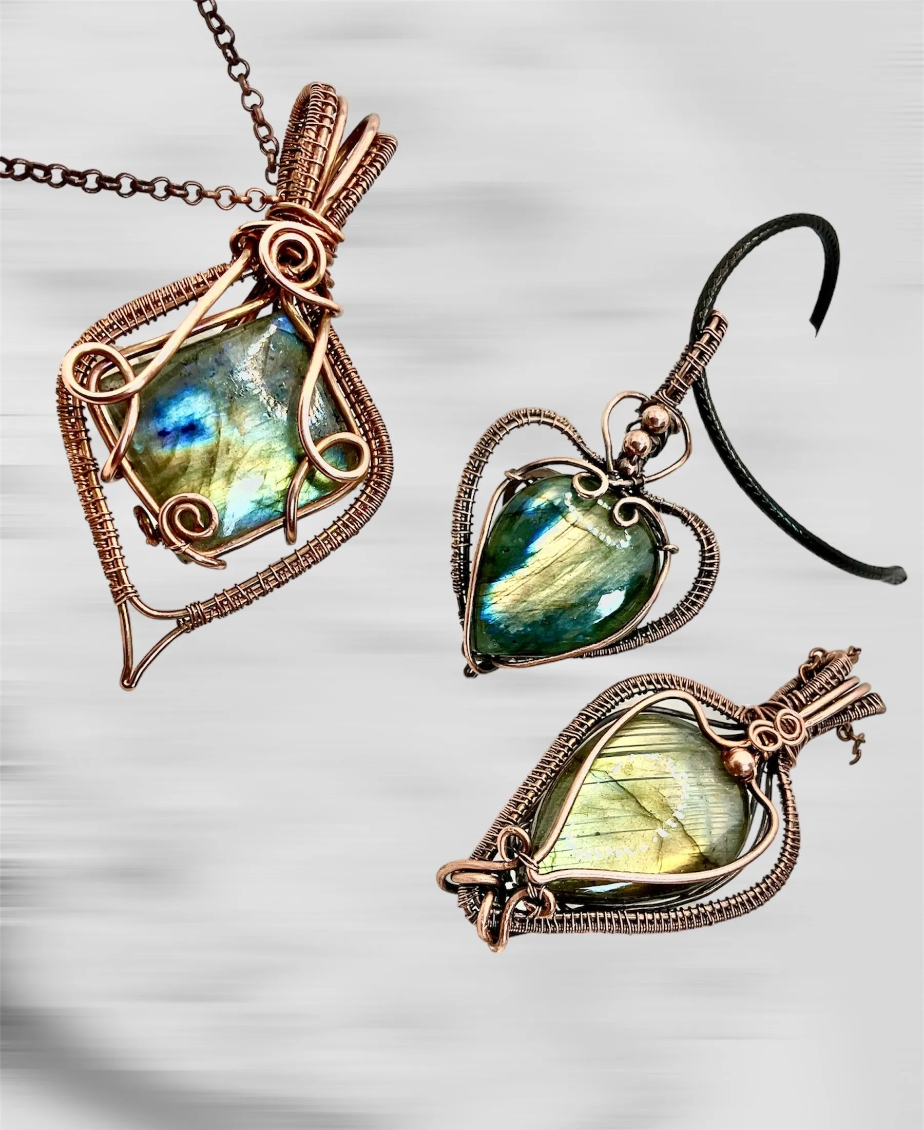 Labradorite Wire Wrapped Pendant