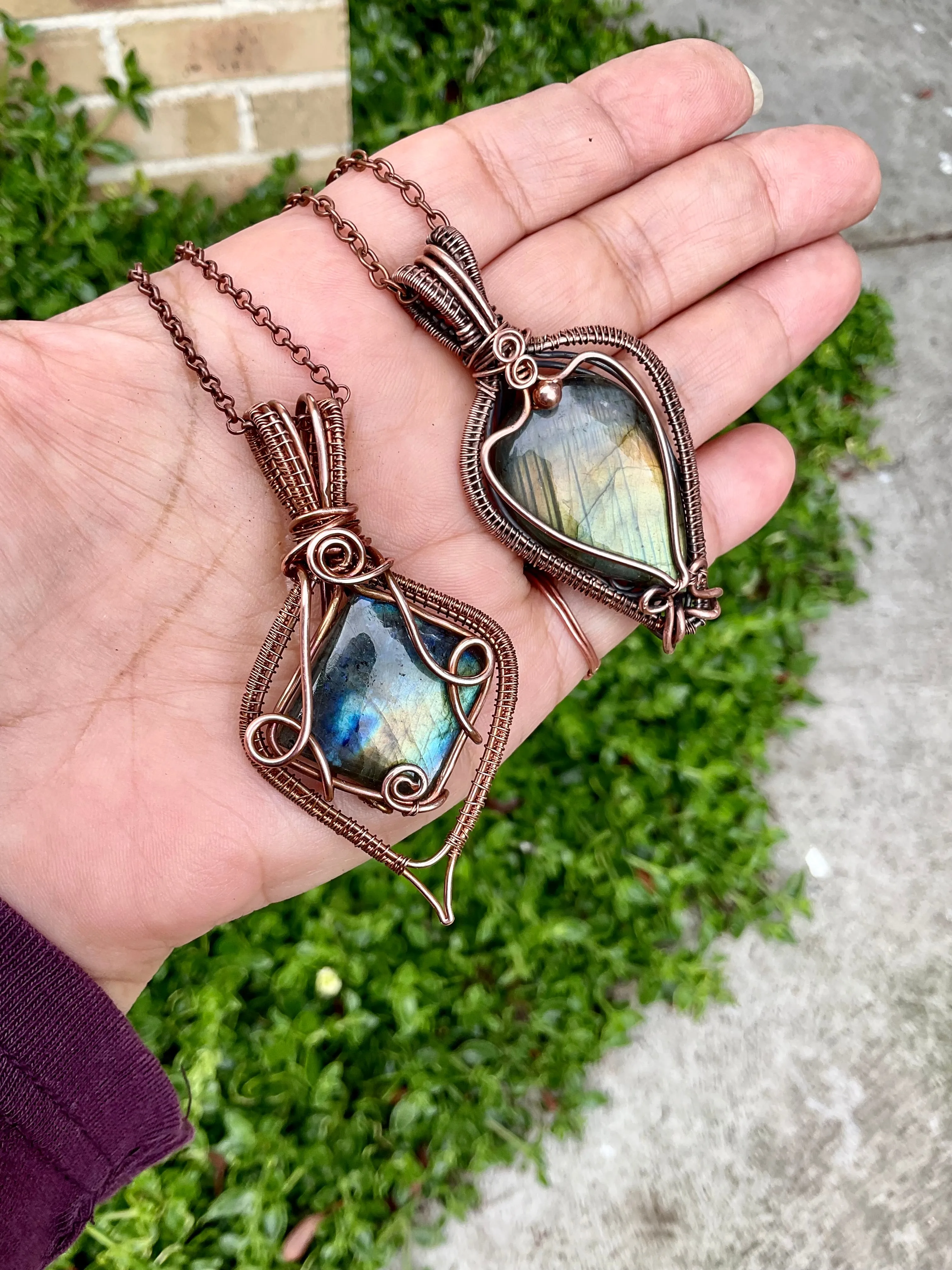 Labradorite Wire Wrapped Pendant