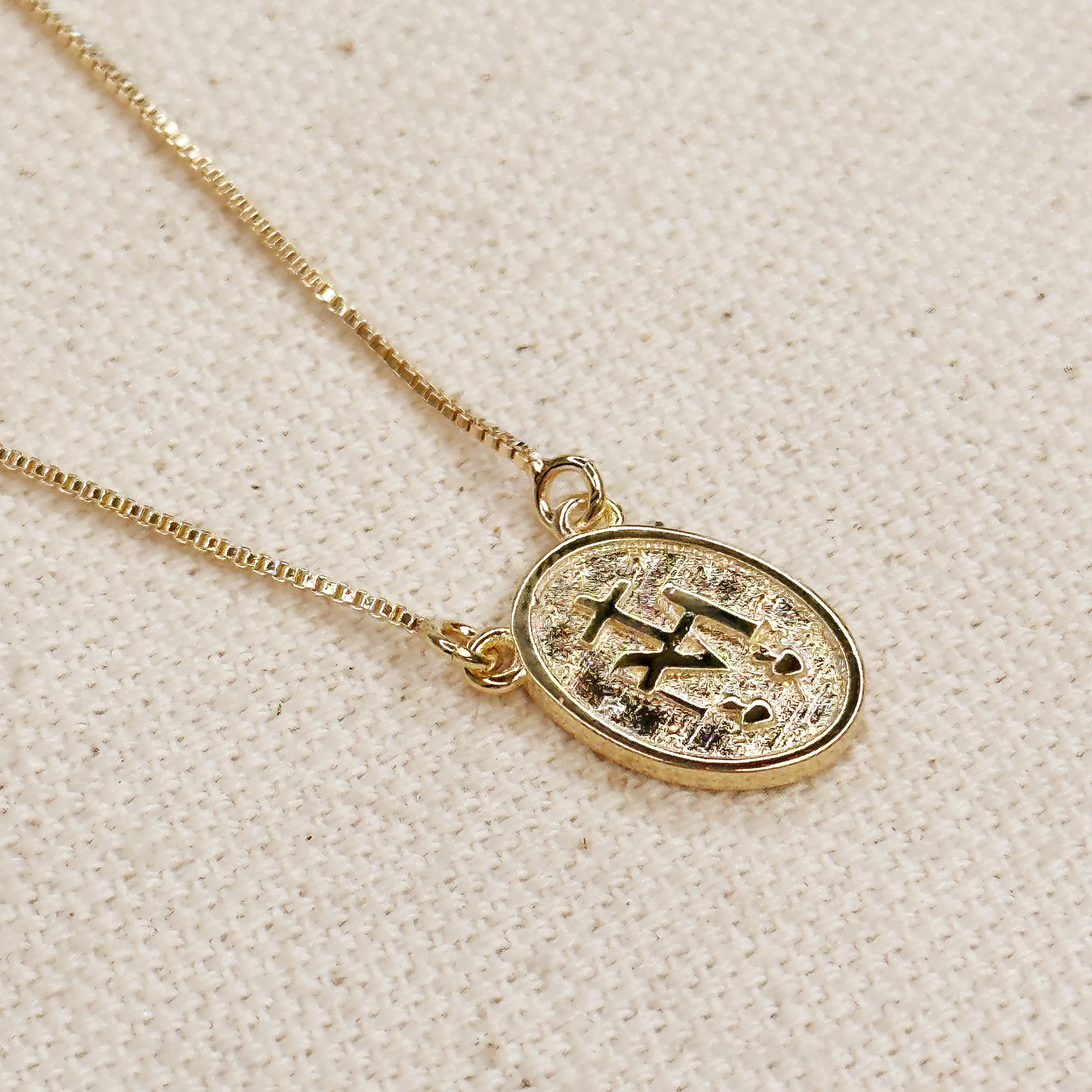 Lady of Grace Double Sided Medal Necklace