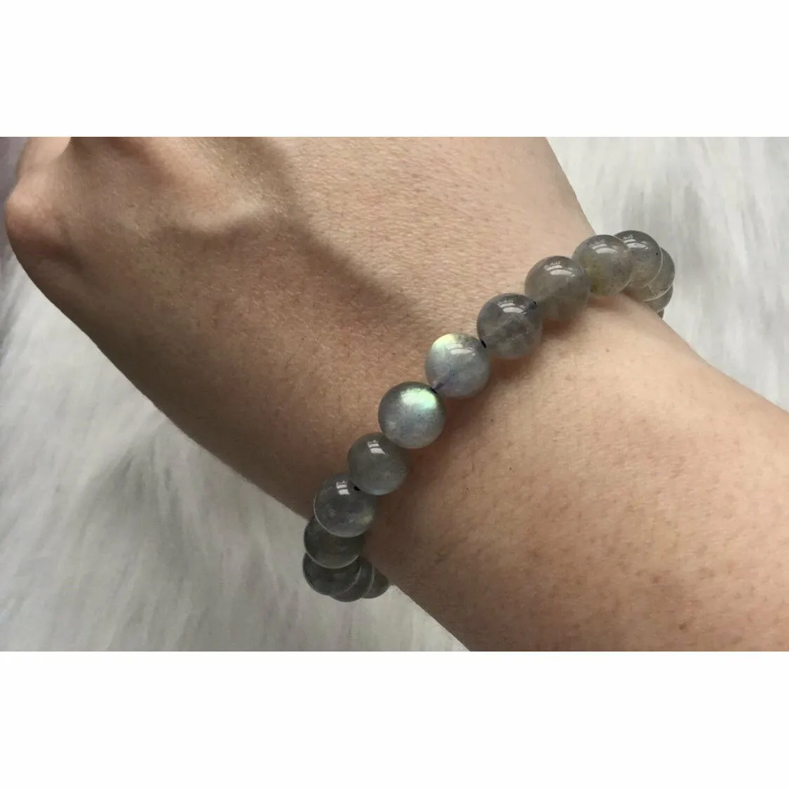 Lila Labradorite Stacking Beaded Bracelet