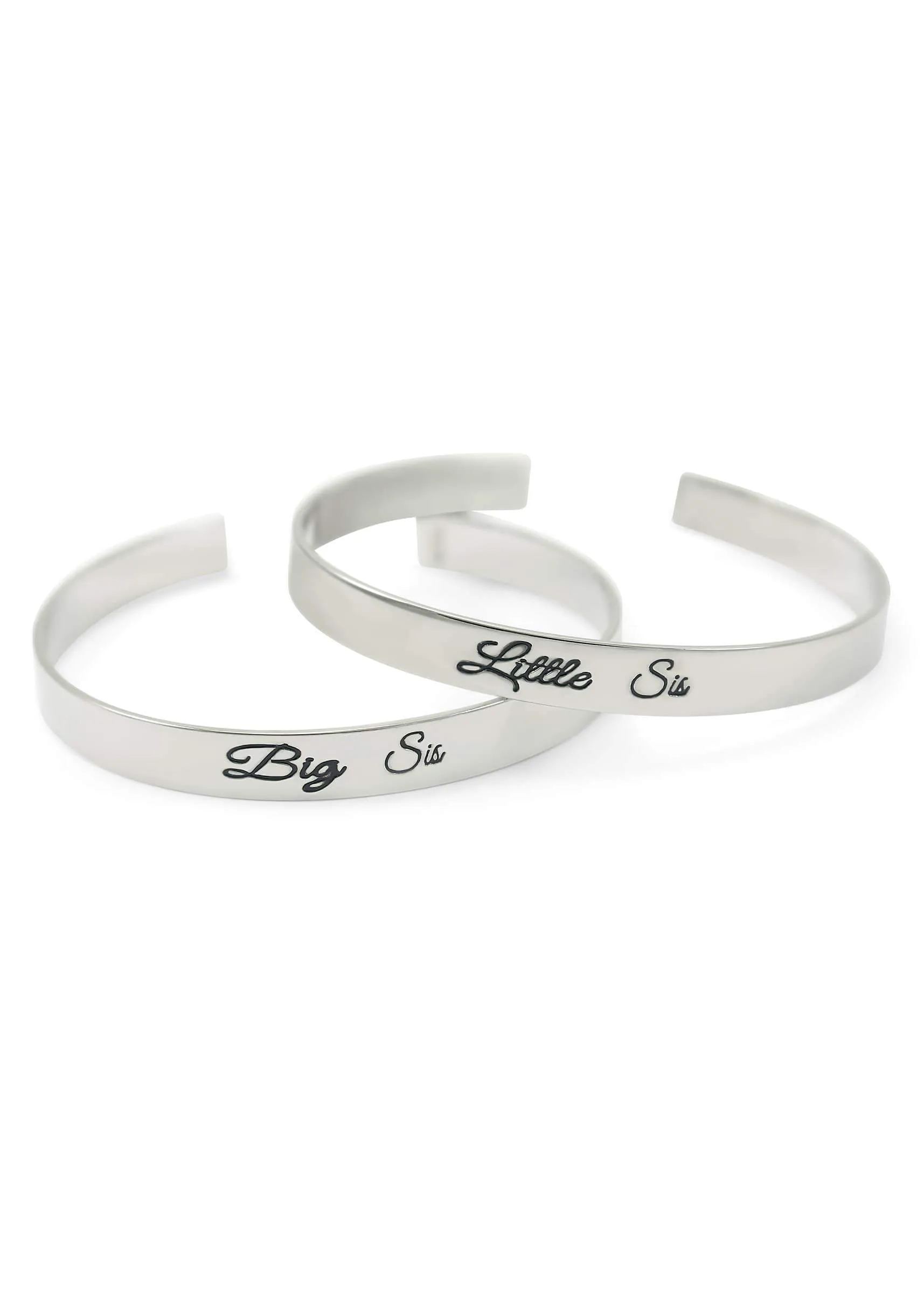 Little Sis Bangle Cuff Bracelet (silver)