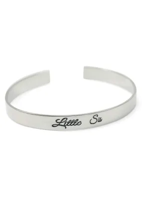 Little Sis Bangle Cuff Bracelet (silver)