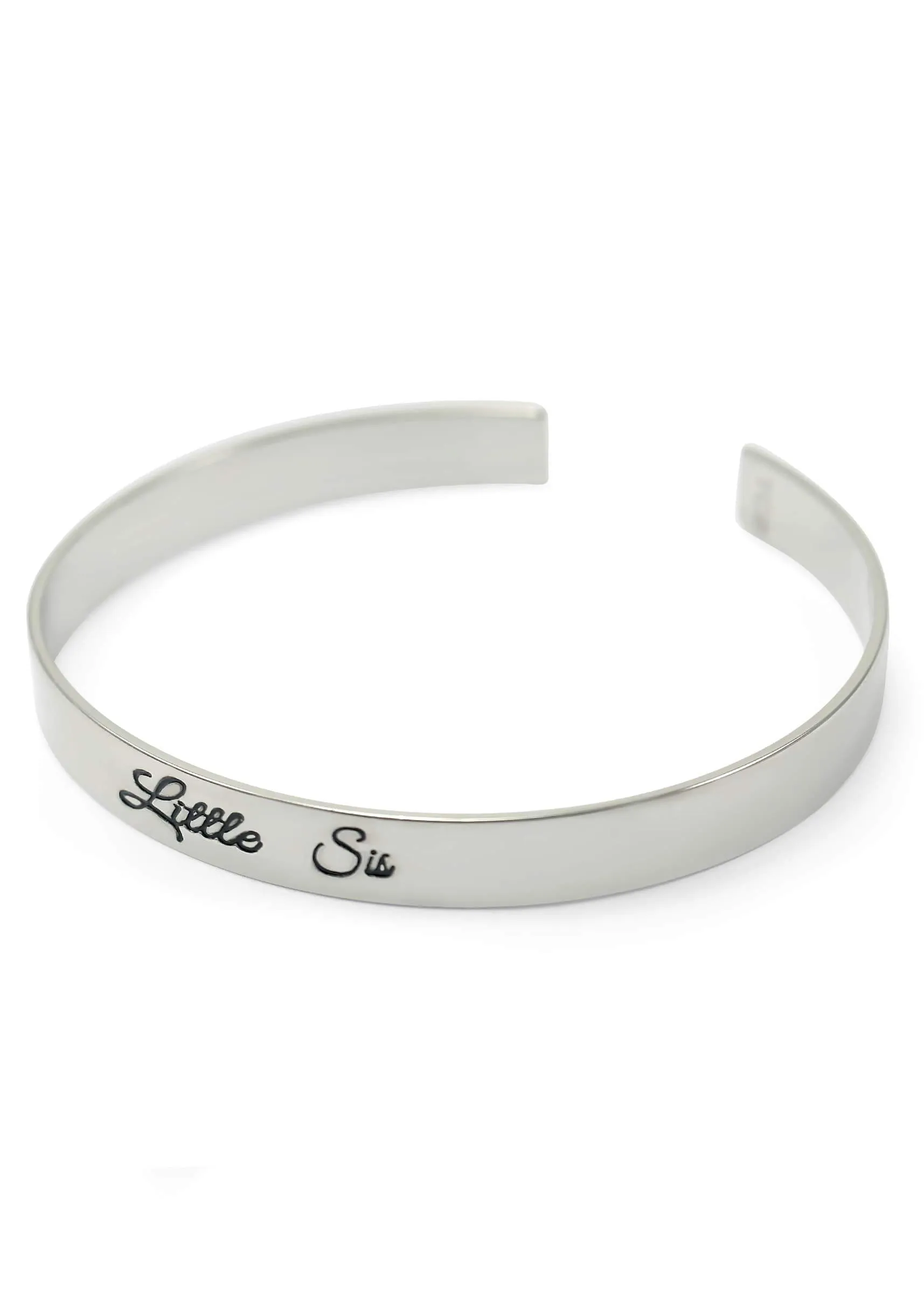 Little Sis Bangle Cuff Bracelet (silver)