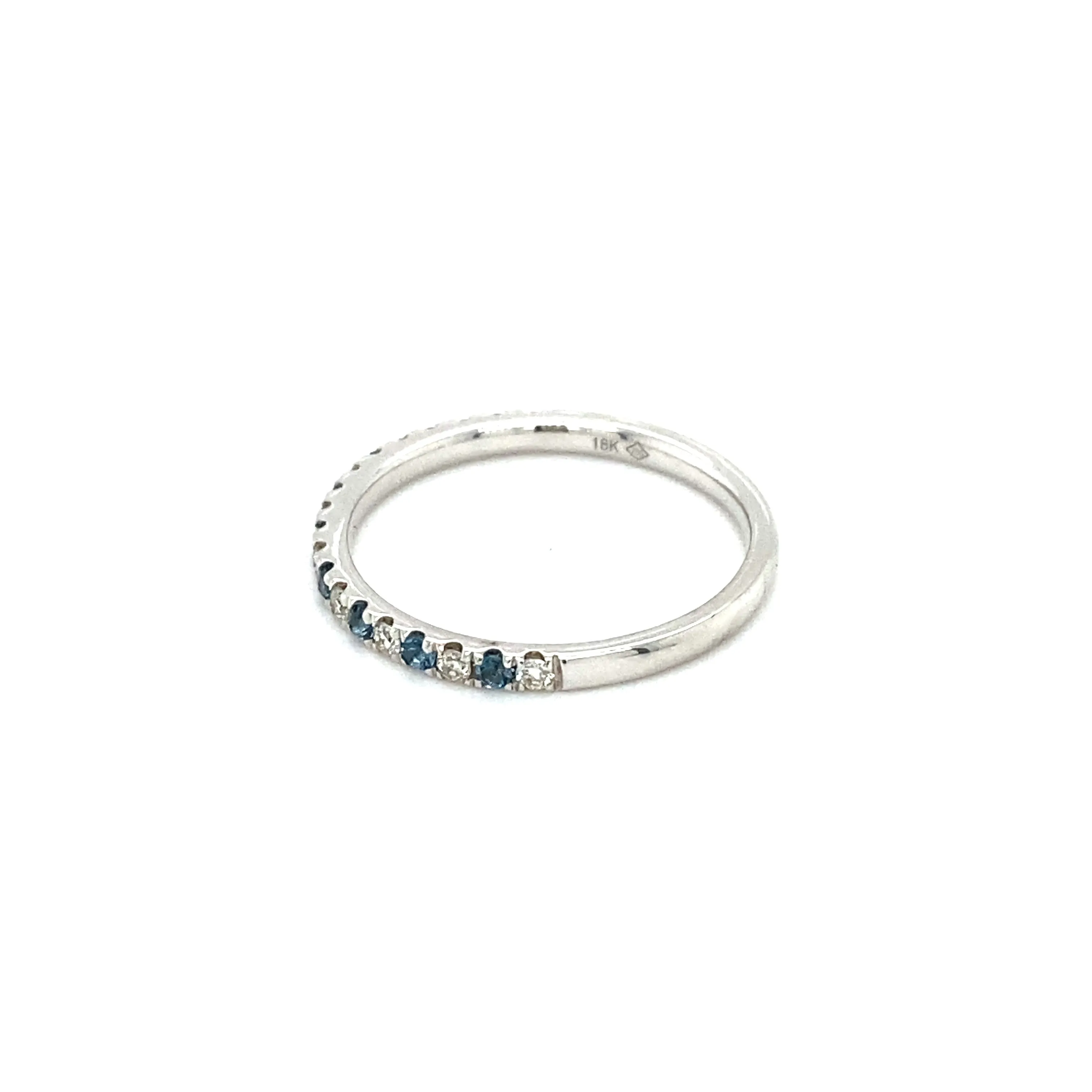 London Blue Topaz and Diamond Band