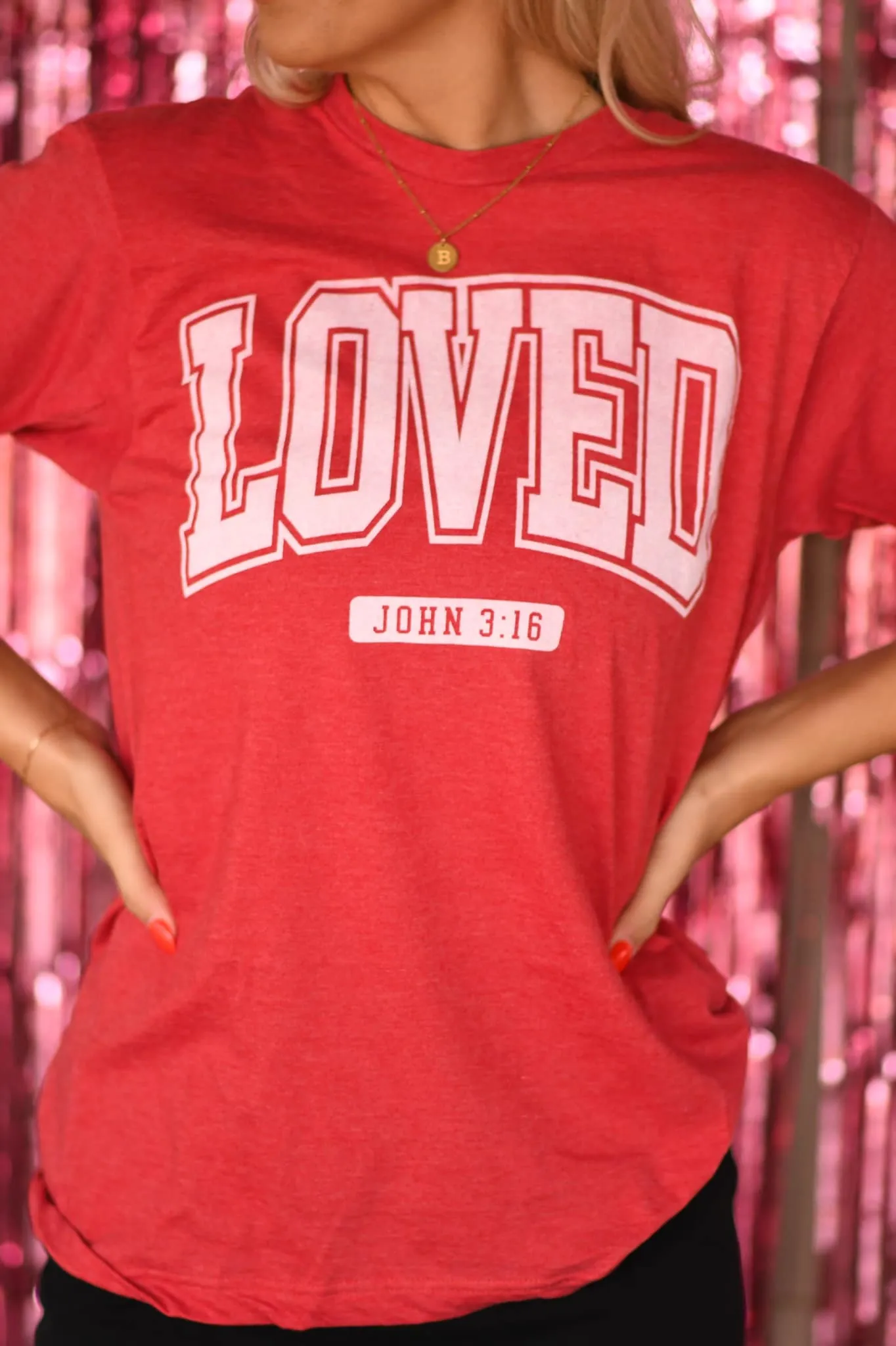 Loved John 3:16 Graphic Tee