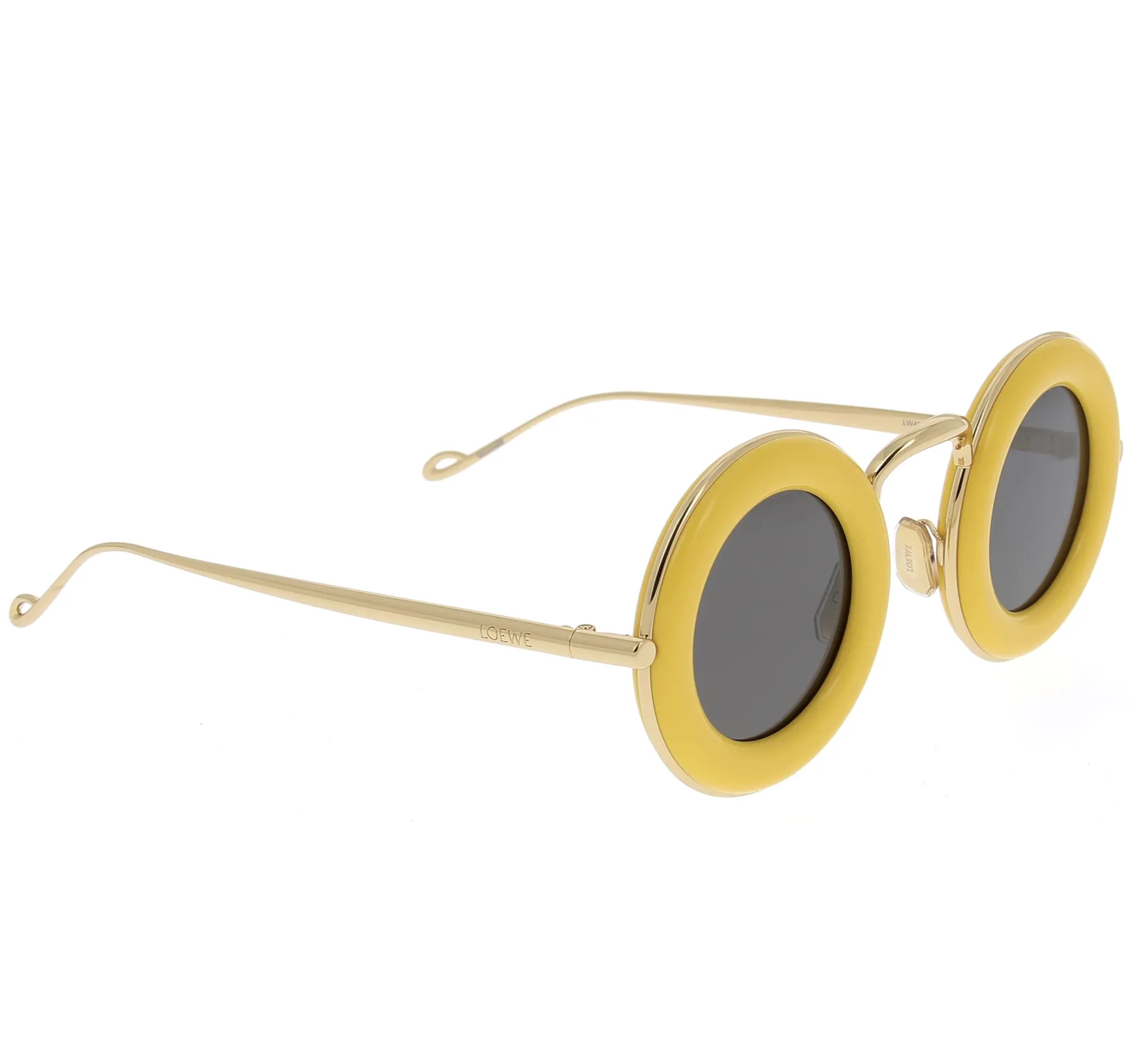 LW40084U ROUND SUNGLASSES - YELLOW