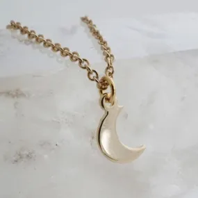 Magic Charm Moon Necklace (Gold)