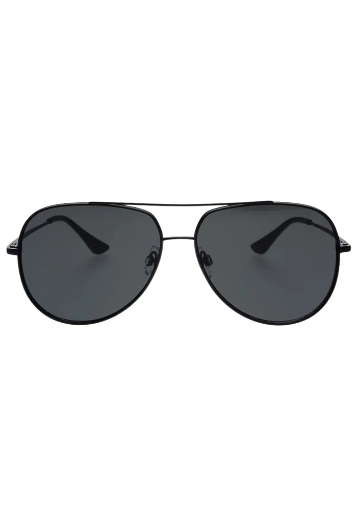 Max Matte Black Aviators