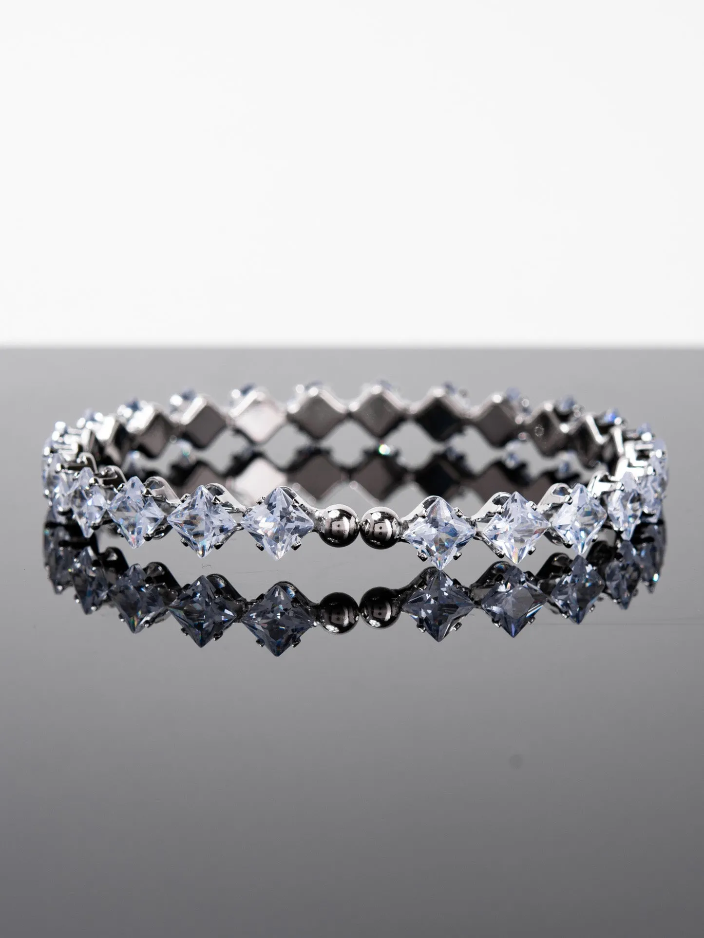 Mila CZ Diamond Elegant Cuff Bracelet