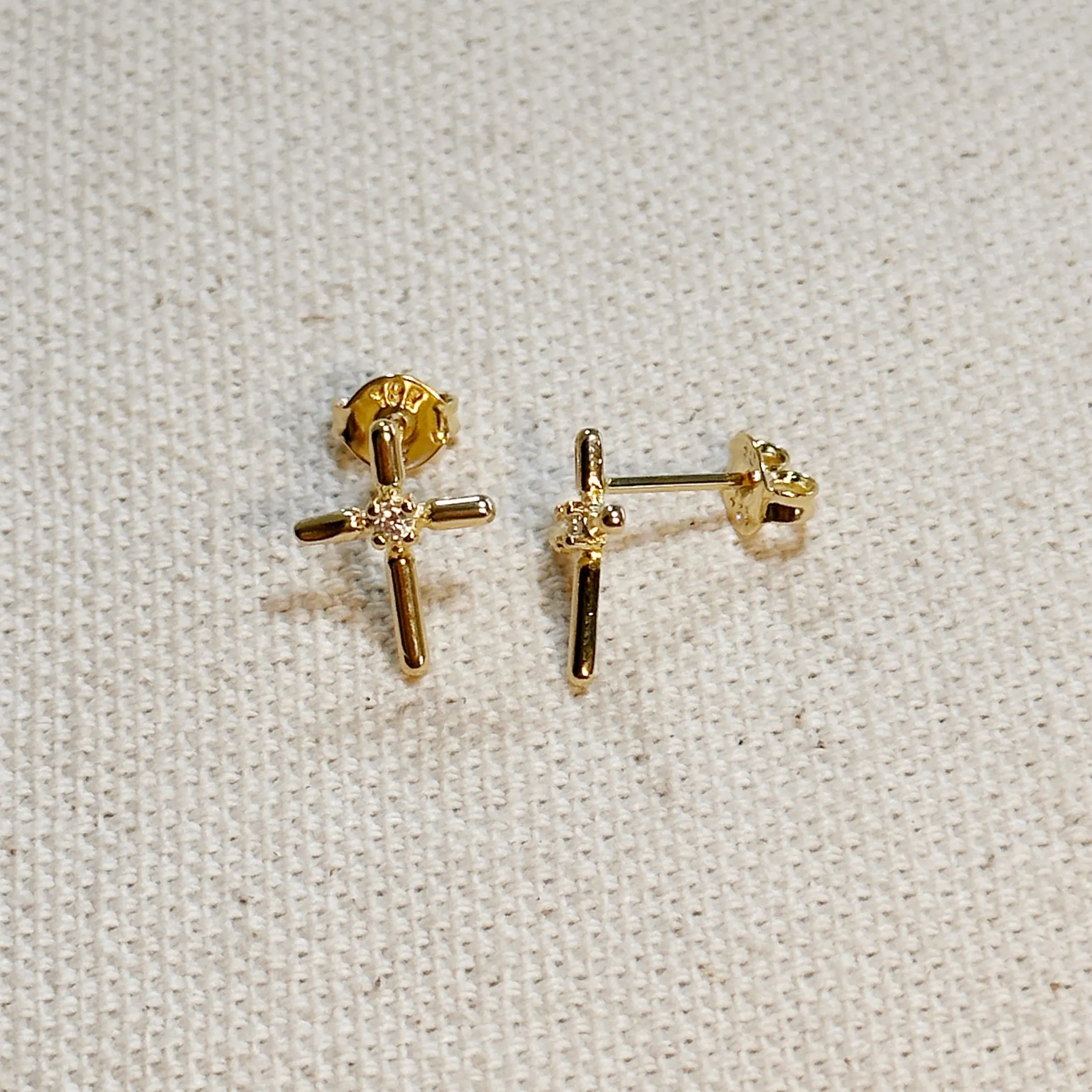 Mini Cross Stud Earrings