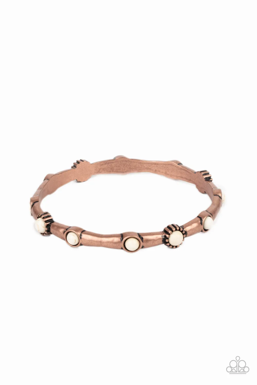 Paparazzi Bracelets ~ Rebel Sandstorm - Copper Bangle Bracelet