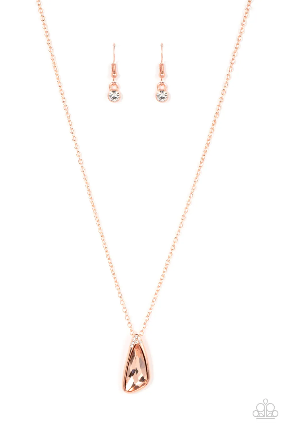 Paparazzi Envious Extravagance - Copper Dainty Necklace