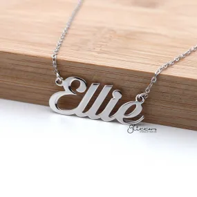 Personalized Sterling Silver Name Necklace - Font 1