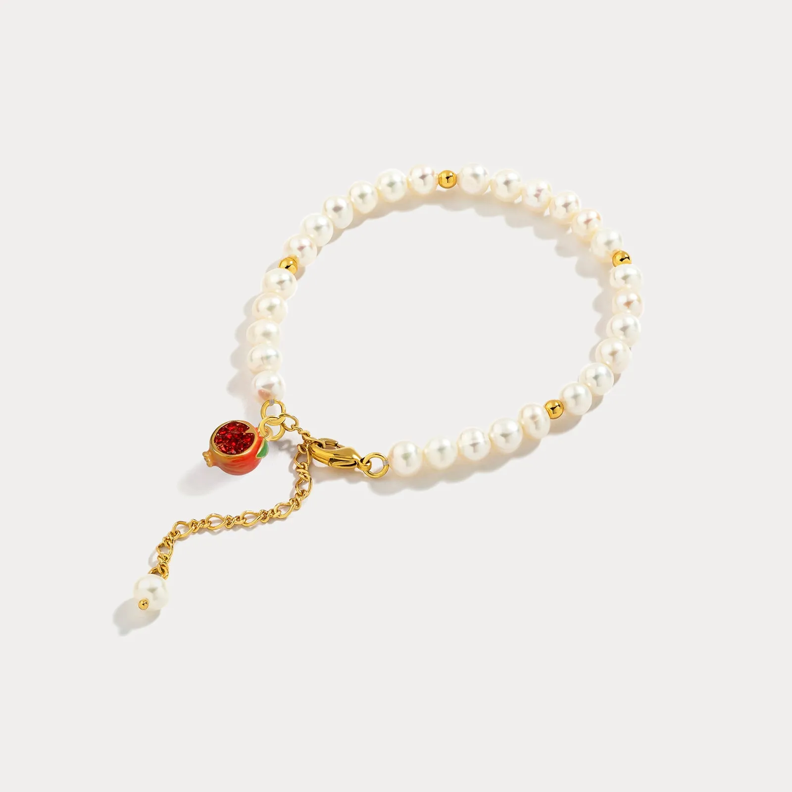 Pomegranate Pearl Bracelet