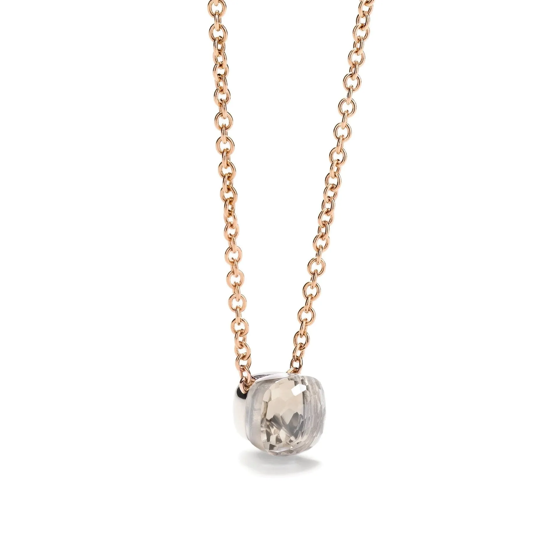 Pomellato - Nudo - Pendant Necklace with White Topaz, 18k Rose and White Gold