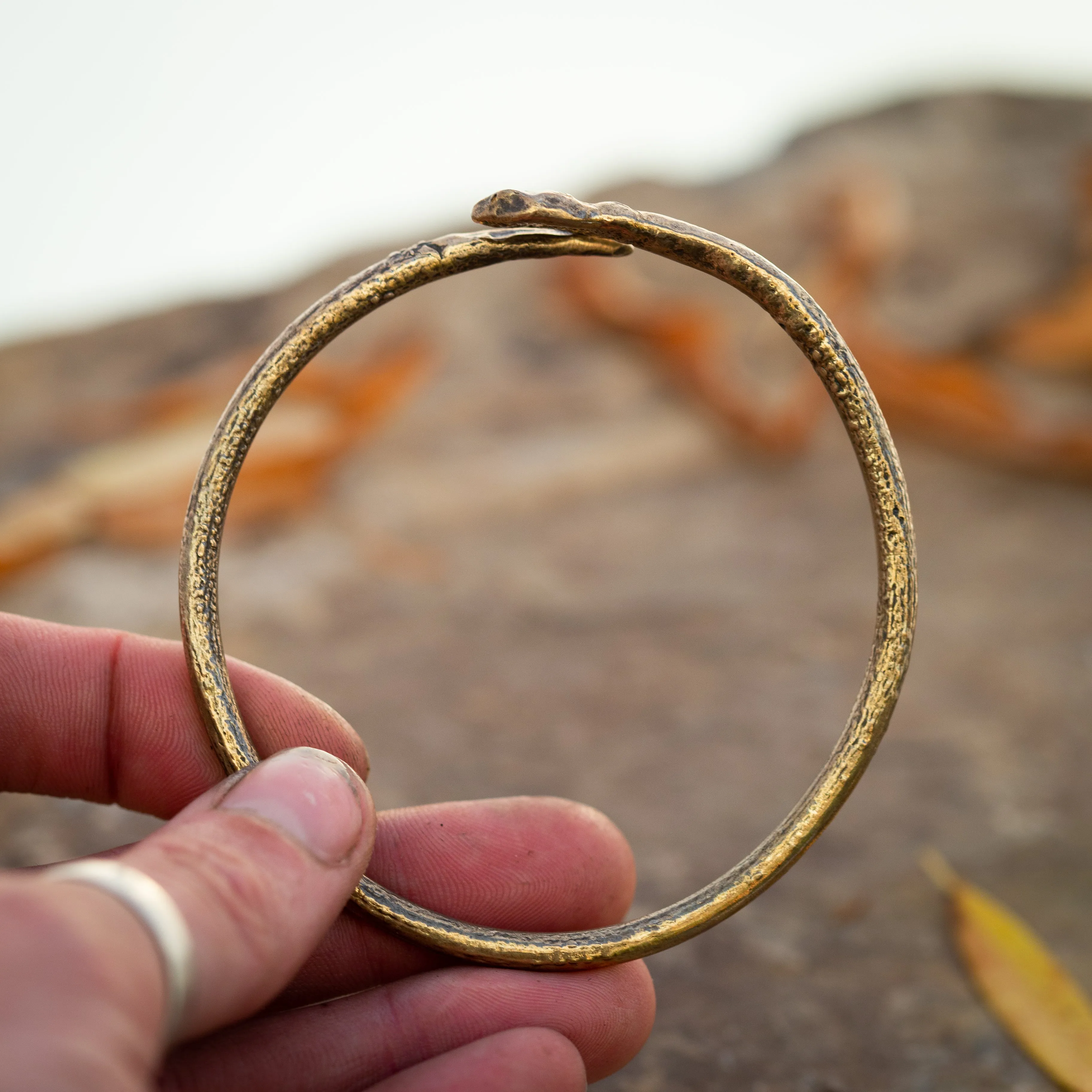 Preorder Ouroboros Adjustable Snake Bangle