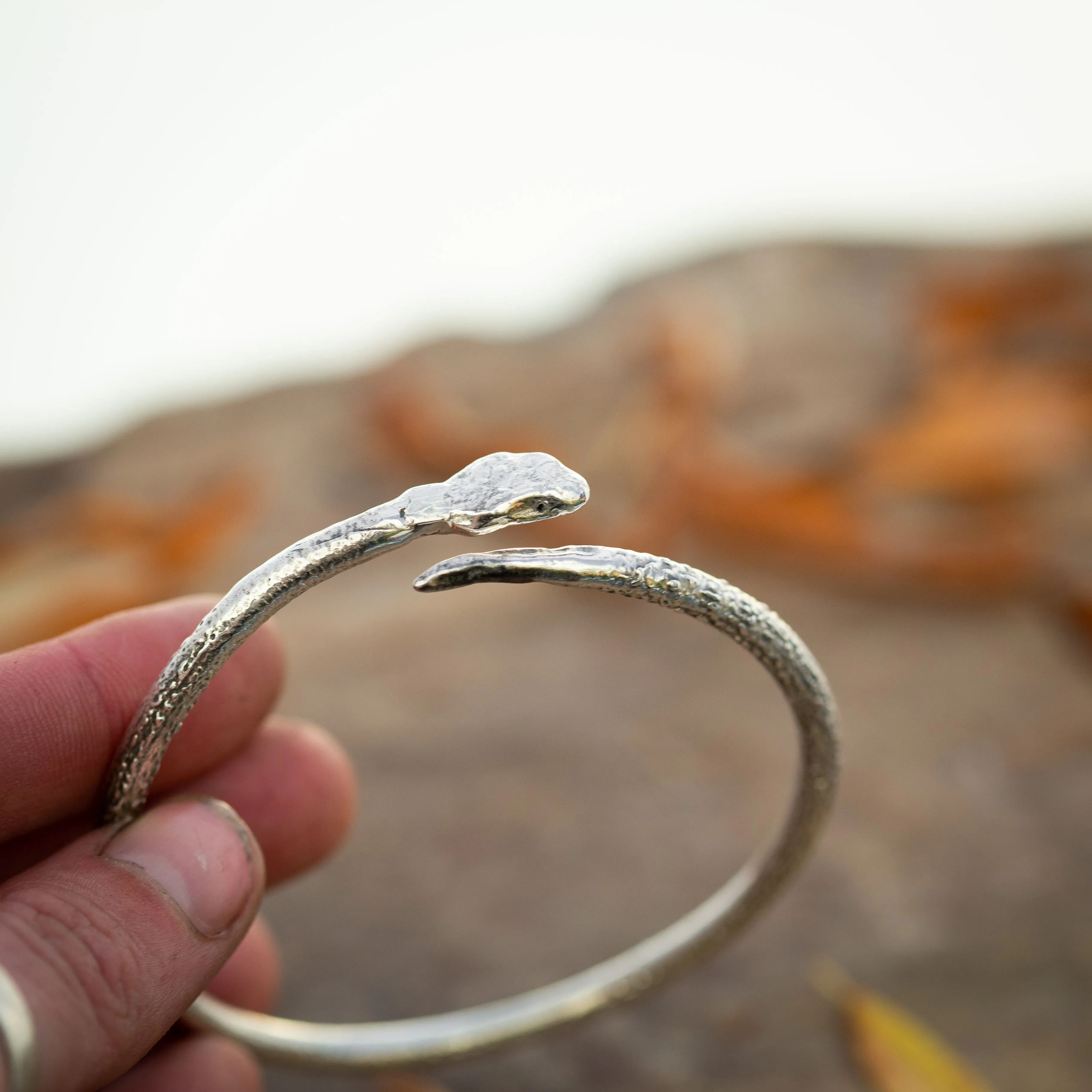 Preorder Ouroboros Adjustable Snake Bangle