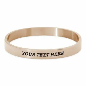 Quote bangle rosé gold