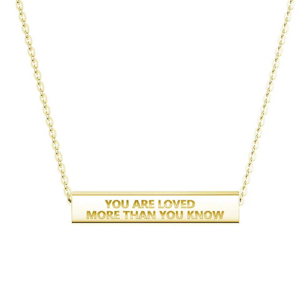 "You Are Stronger Than You Think" Minimalist Necklace