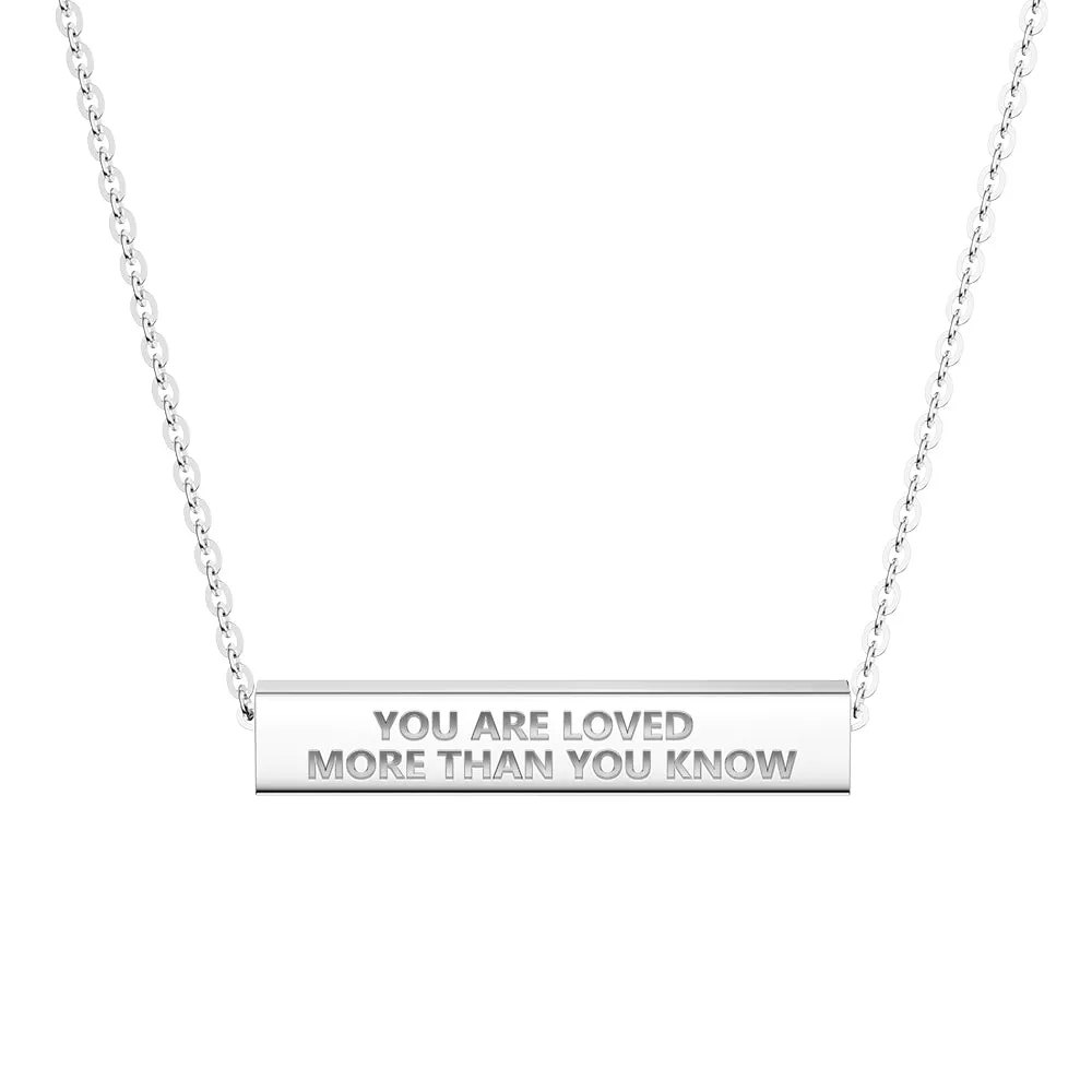 "You Are Stronger Than You Think" Minimalist Necklace