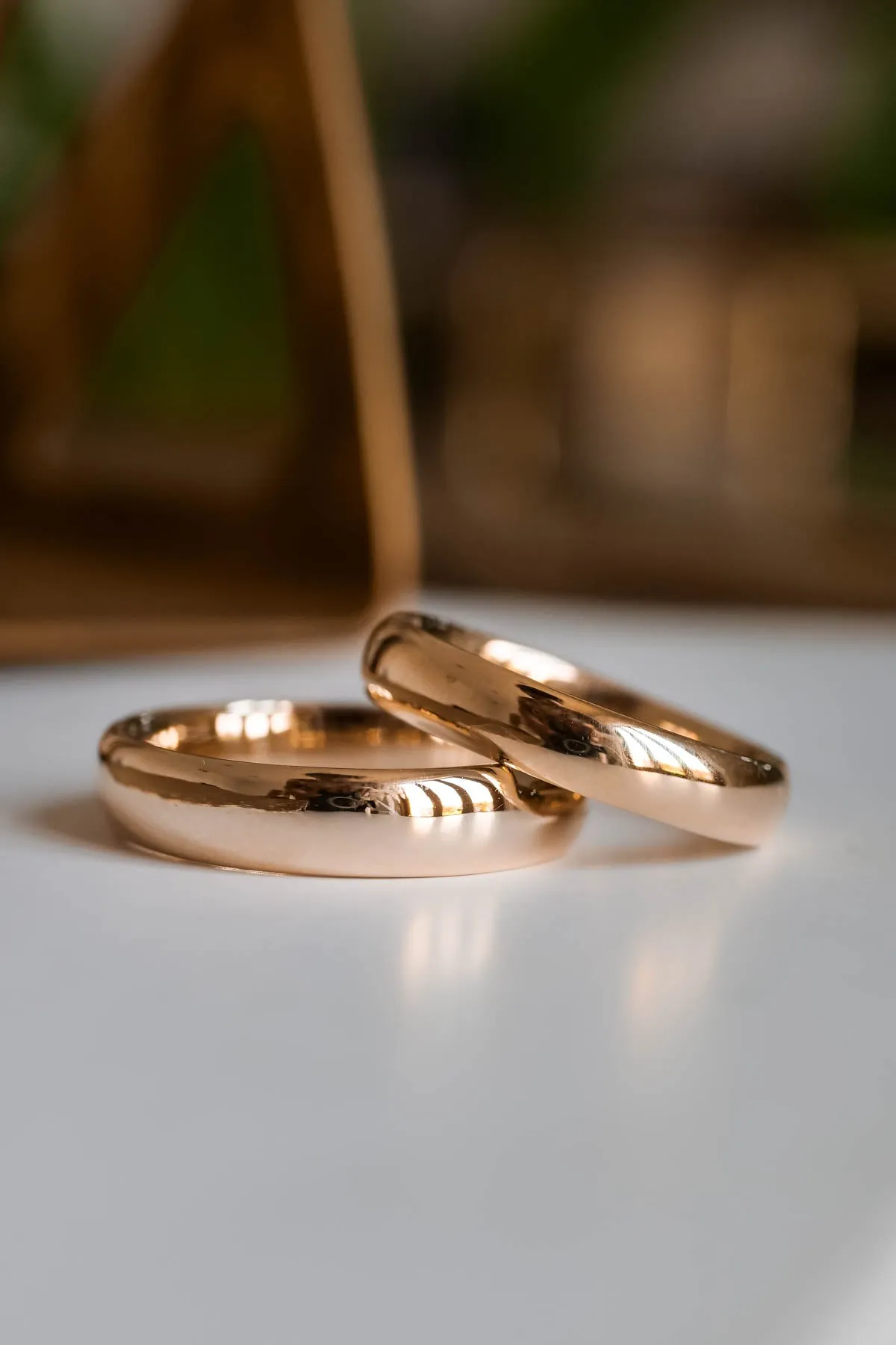 READY TO SHIP: Classic wedding band in 14K or 18K yellow/rose/white gold, AVAILABLE RING SIZES - 8US, 9US, 10US, 11US