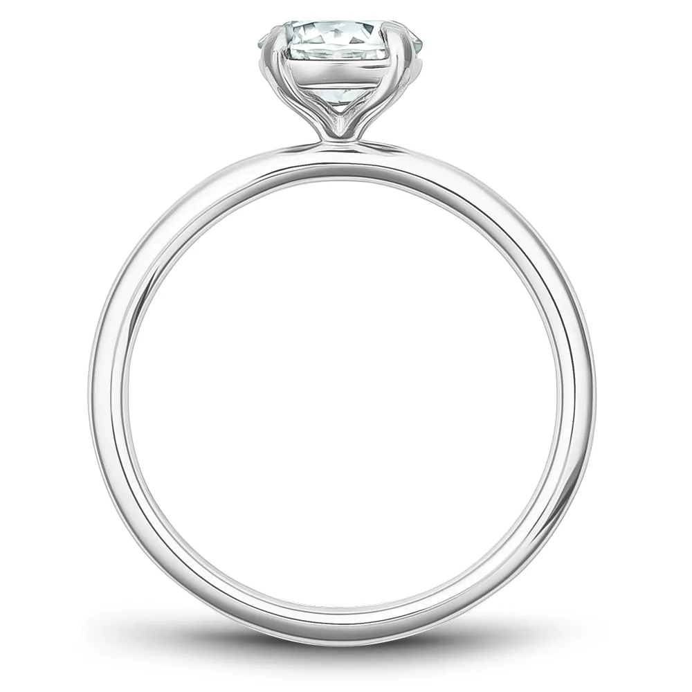 ROSET - Shiloh 7mm Moissanite Engagement Ring -14K White Gold