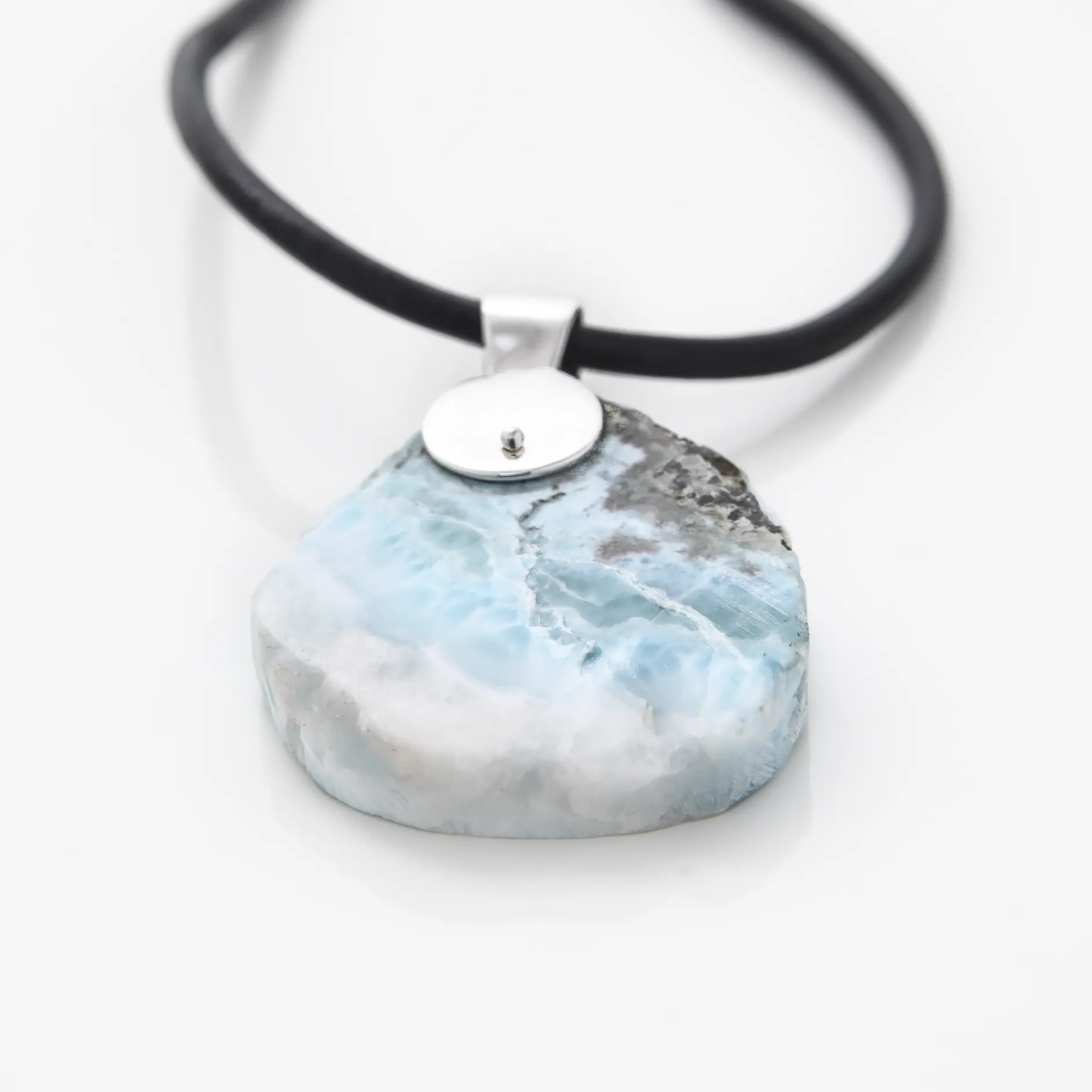 Rough Larimar Pendant Sarahi