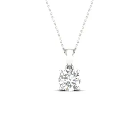 Round Diamond Pendant with Chain