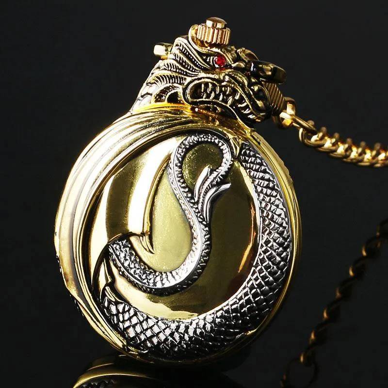 Ruby Dragon Pocket Watch