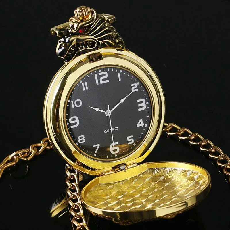 Ruby Dragon Pocket Watch