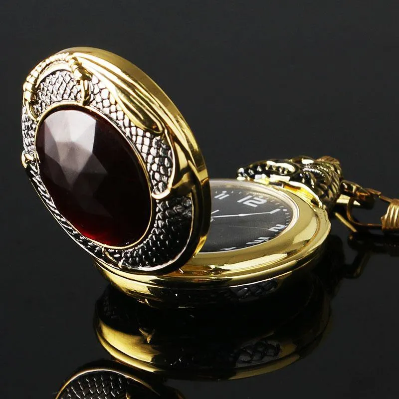 Ruby Dragon Pocket Watch