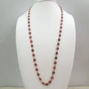 Ruby Jeweled Chain Necklace