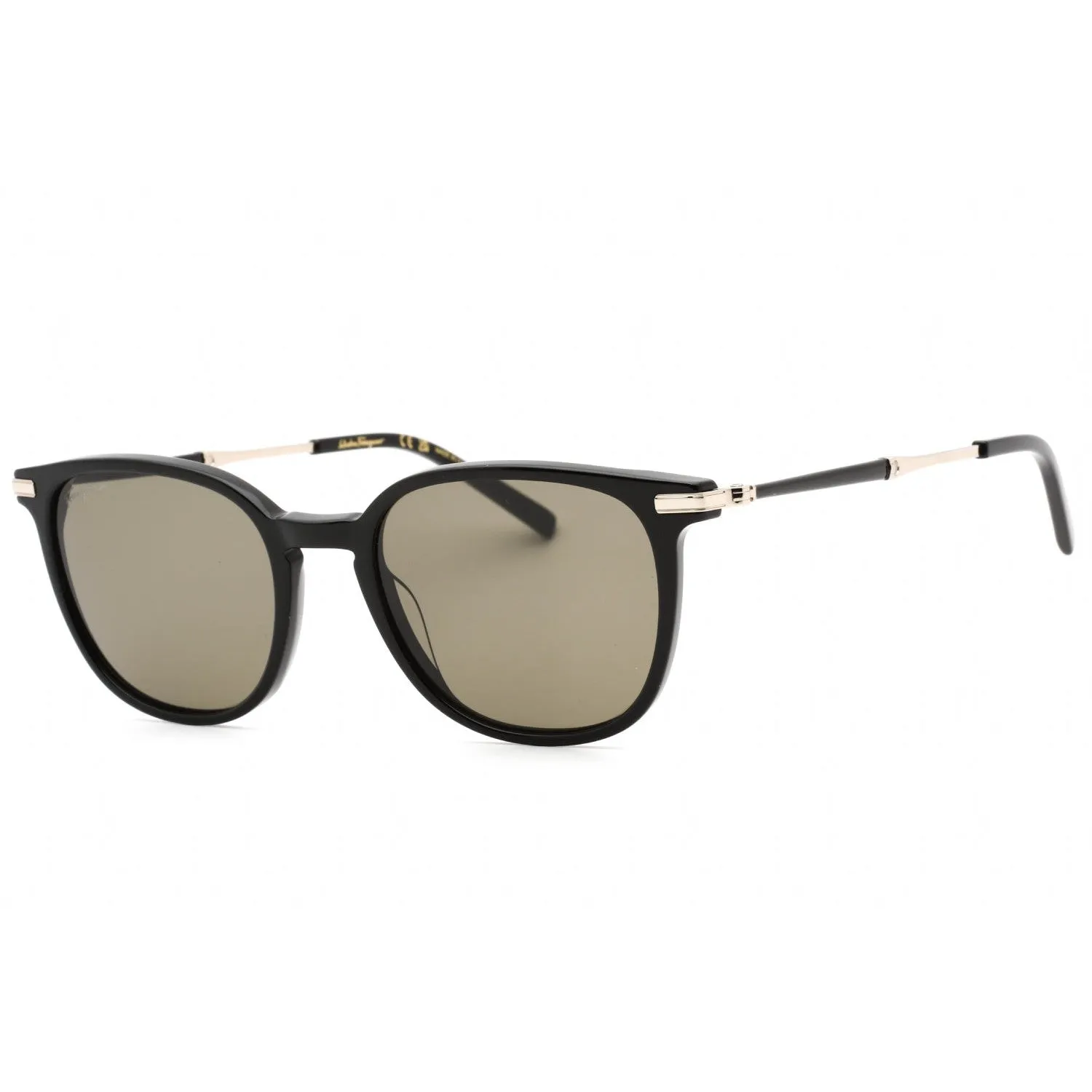 Salvatore Ferragamo SF1015S Sunglasses BLACK/Green Grey