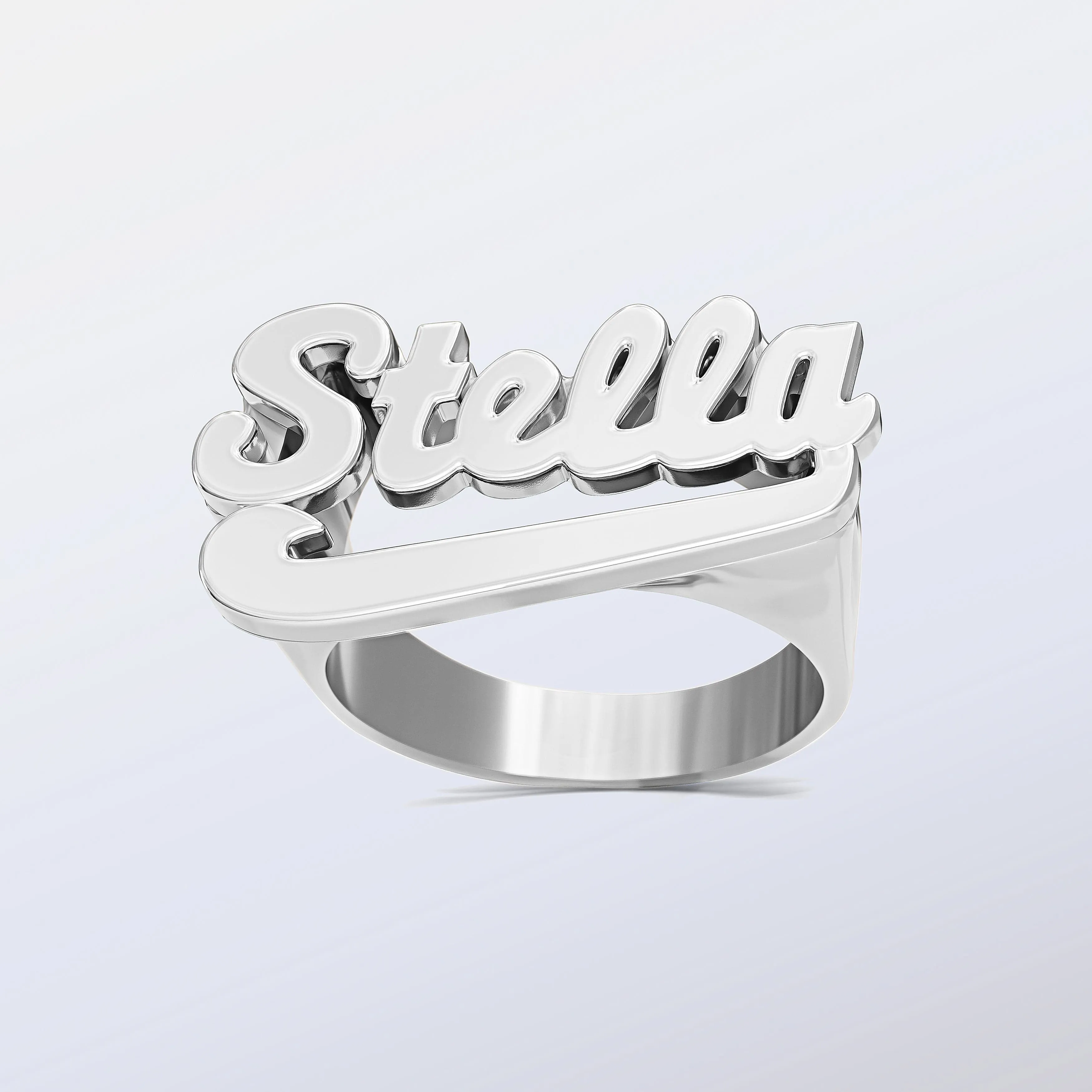 Script Custom Name Ring Stella