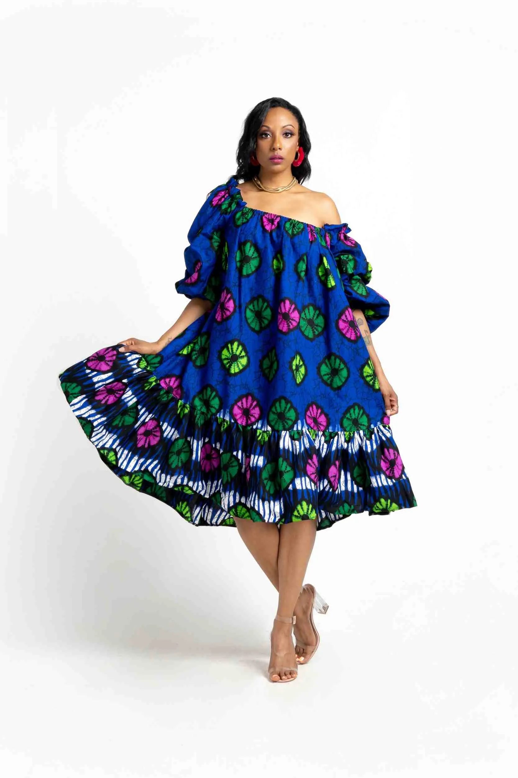 SHAKIRA African Print Women's Dress