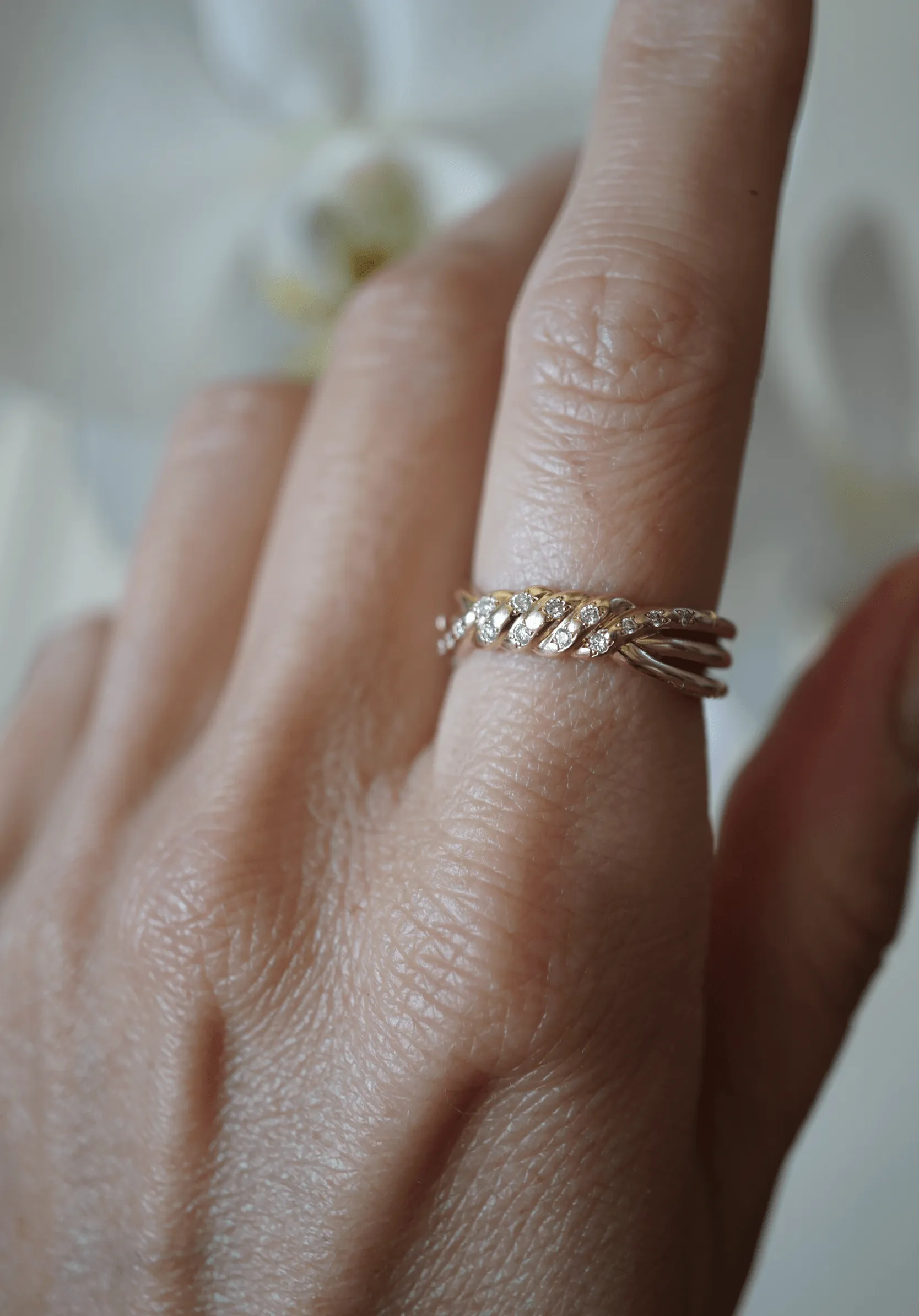 Signature Diamond Braided Band