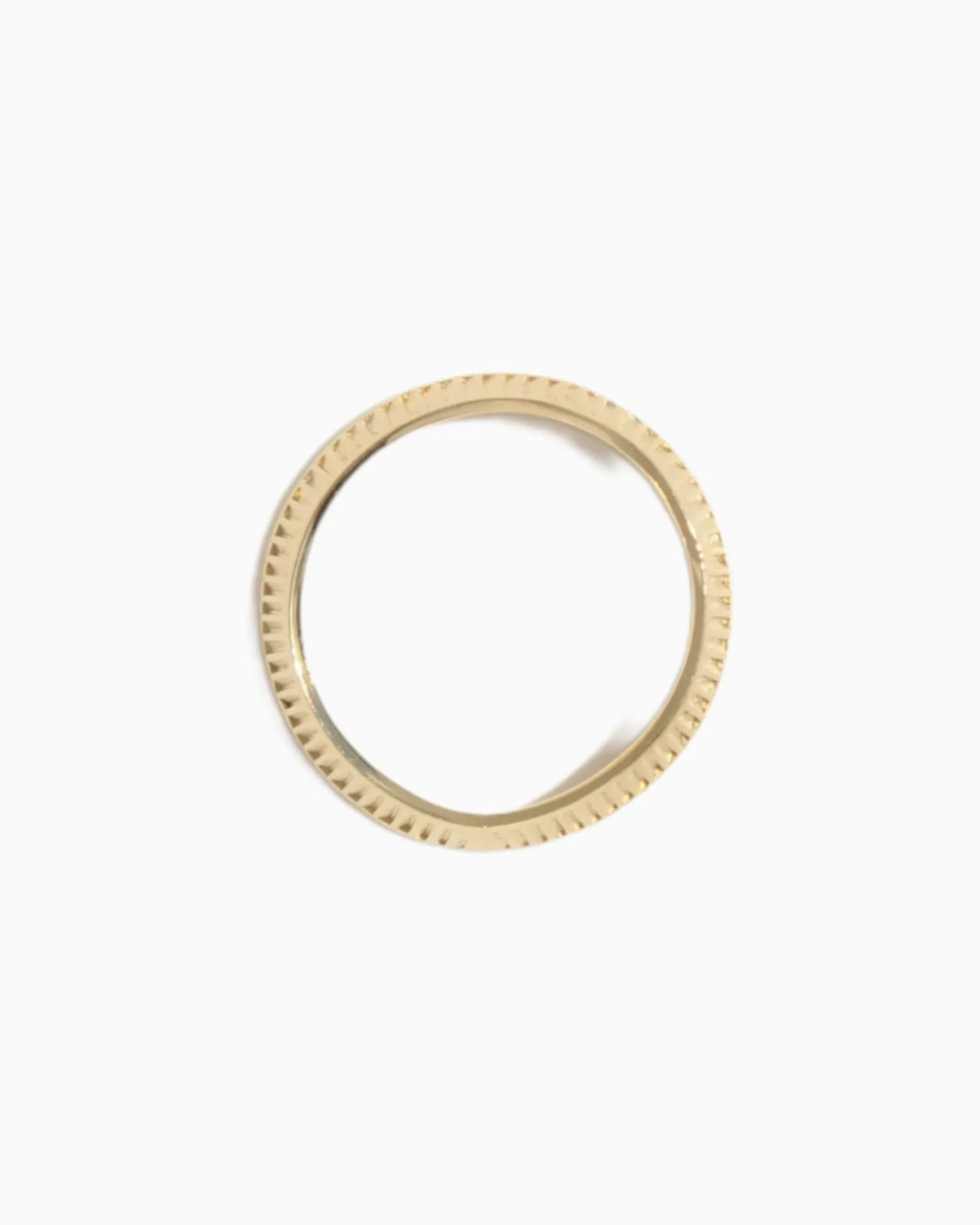 Simple gold ring Wavy #02