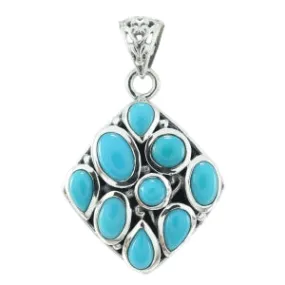 Sleeping Beauty Turquoise Pendant