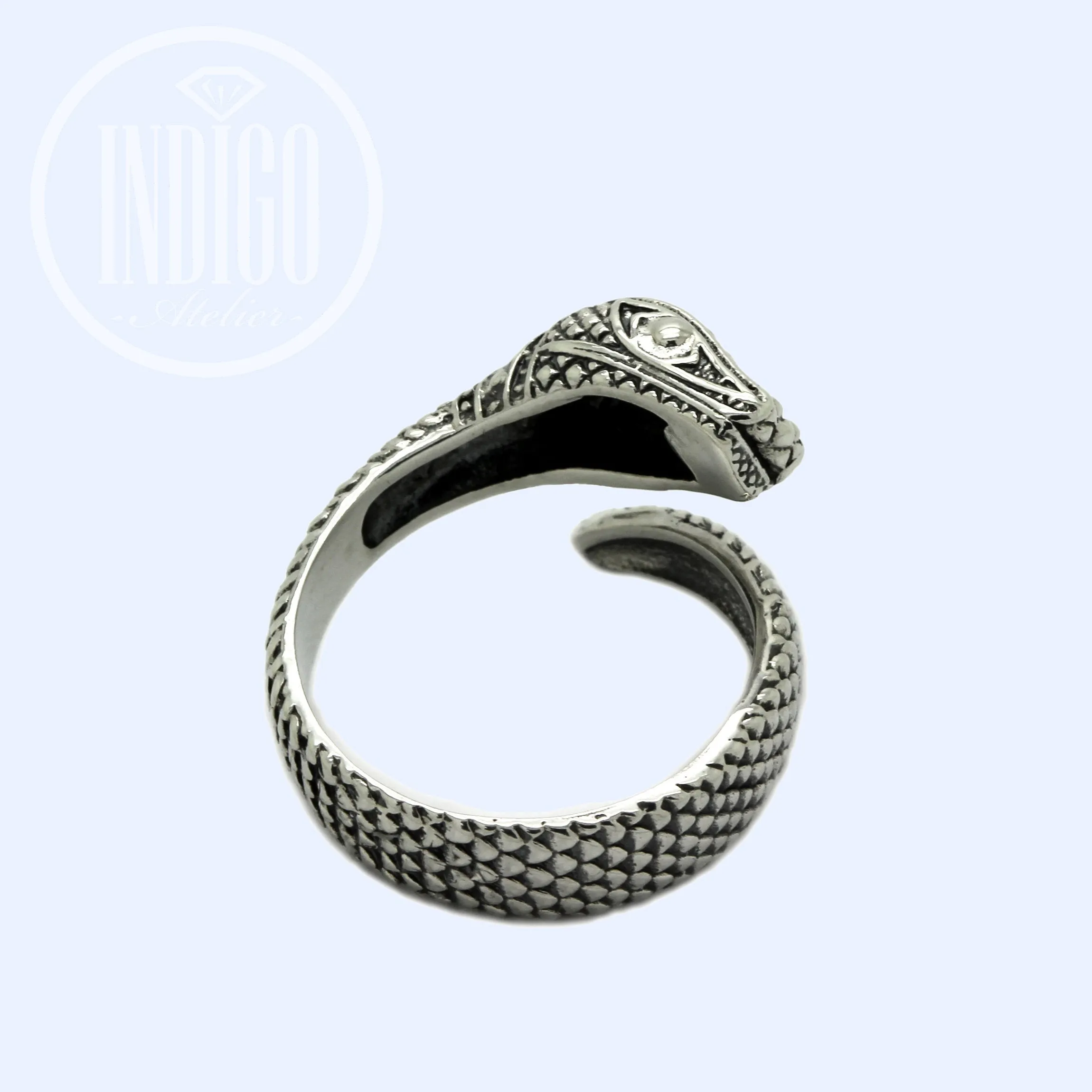 Snake Women's Ring Sterling Silver 925 SKU k618