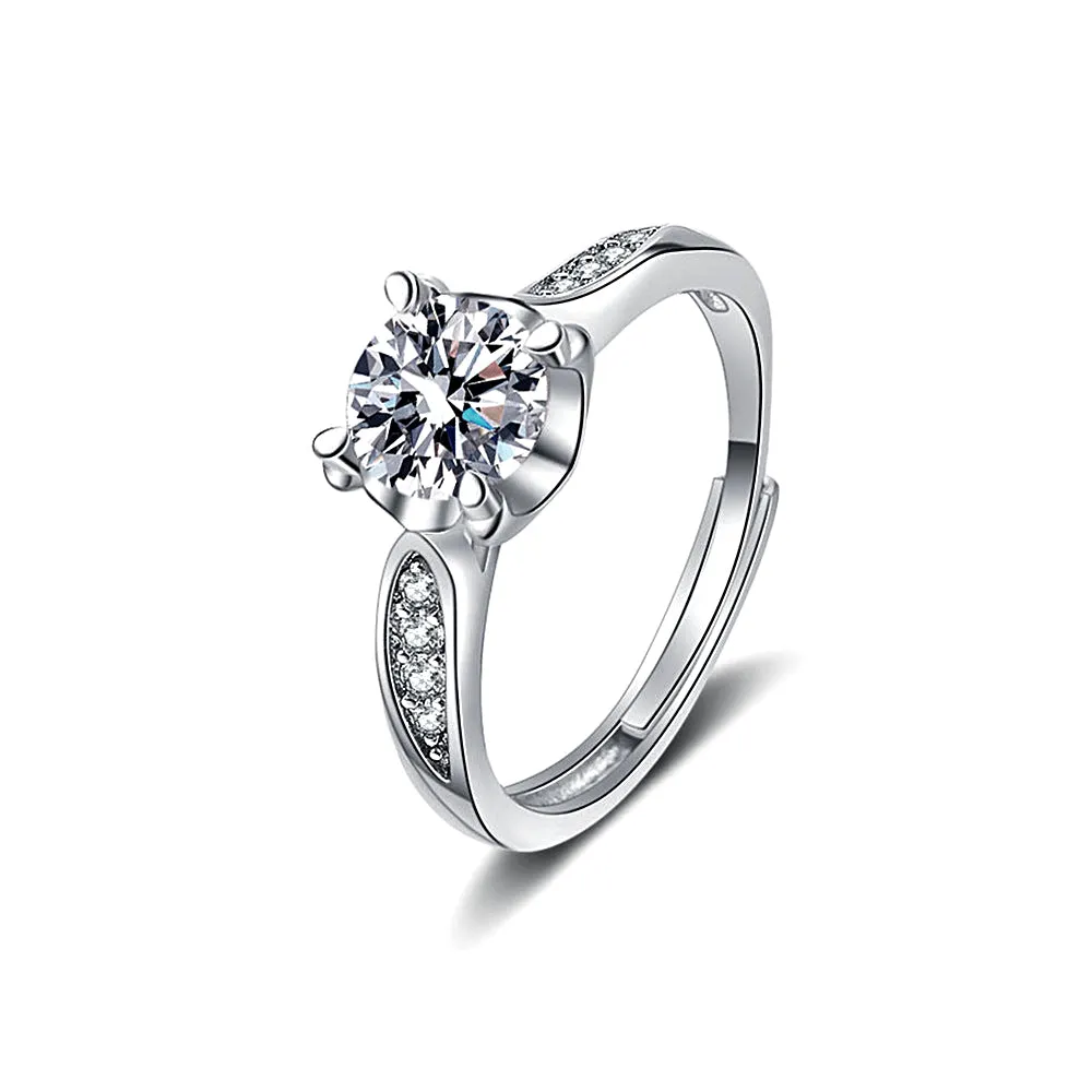 Square Moissanite Ring