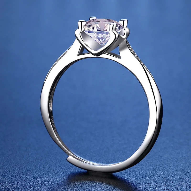 Square Moissanite Ring