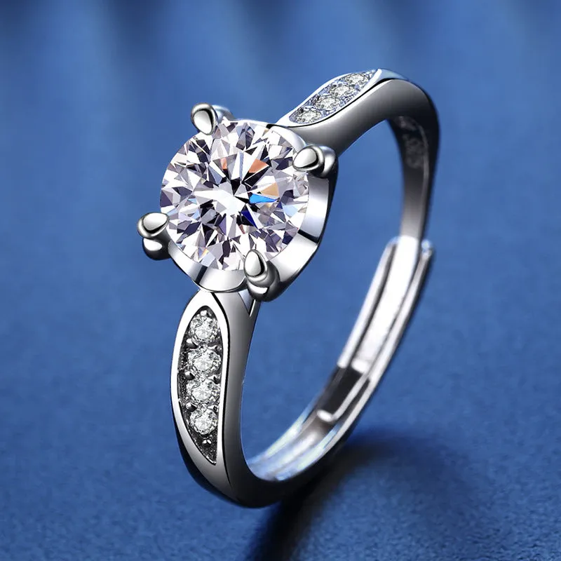 Square Moissanite Ring