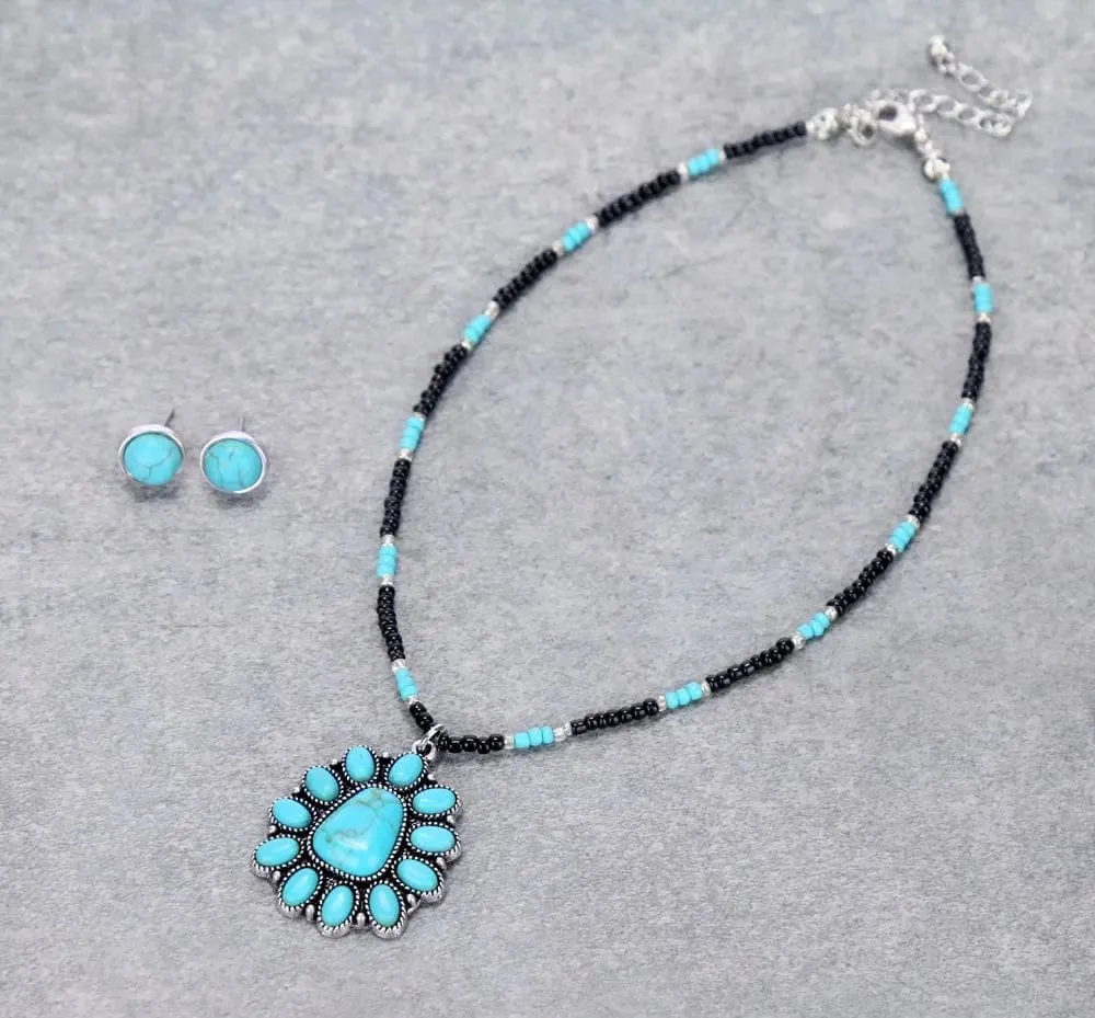 Squash turquoise CHOKER