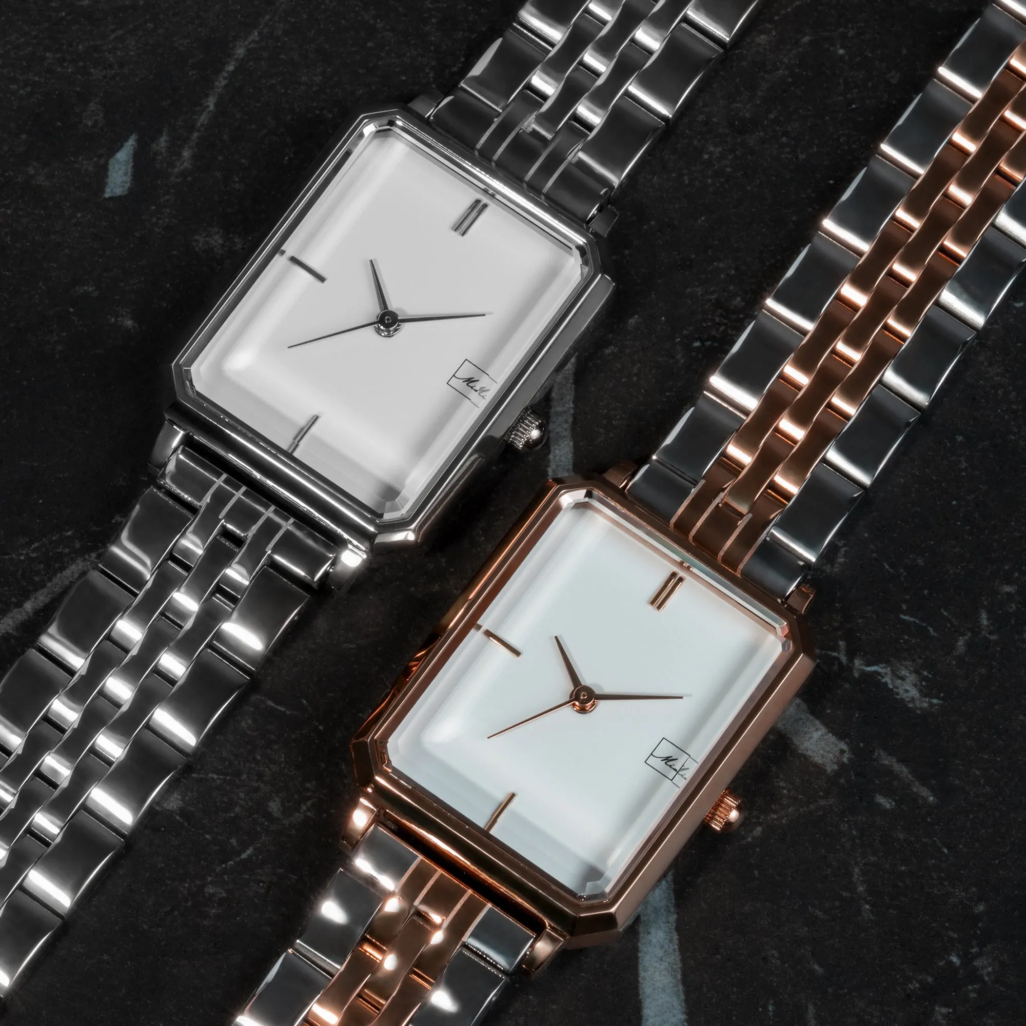 Stainless Steel Angle Watch